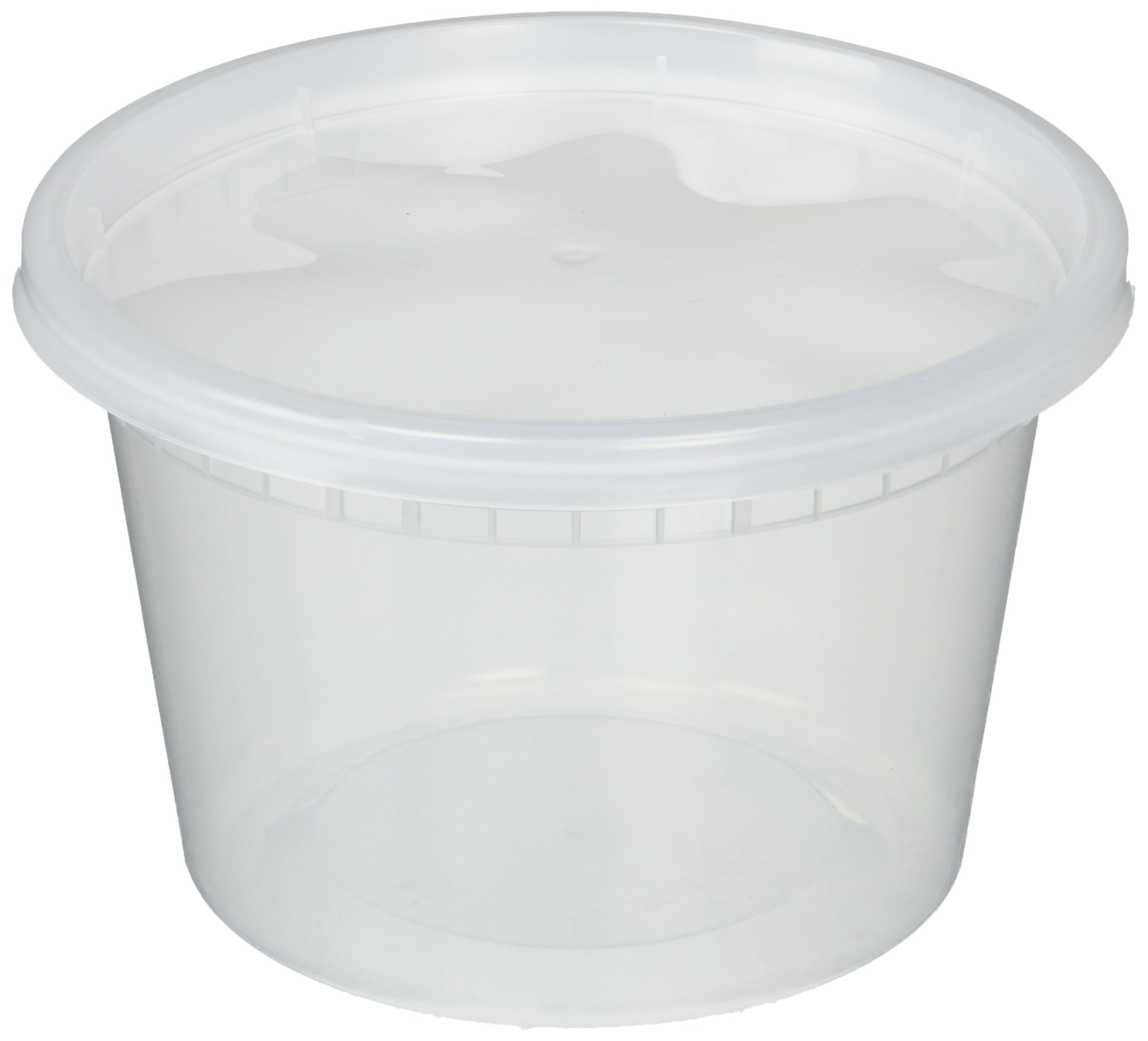 Deli Food Storage Containers with Lids, 16 Ounce (48 Count) 48 Pack