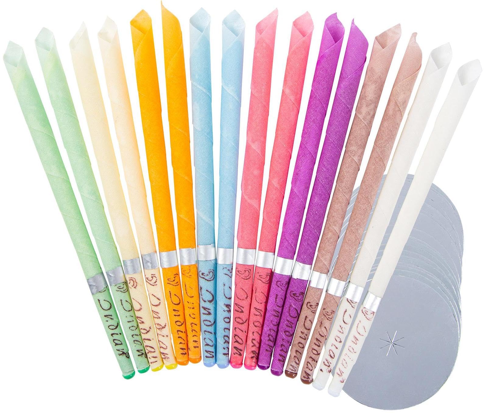 Beeswax Ear Candles Wax Removal 16Pack Earwax Removal Cleaning Tool