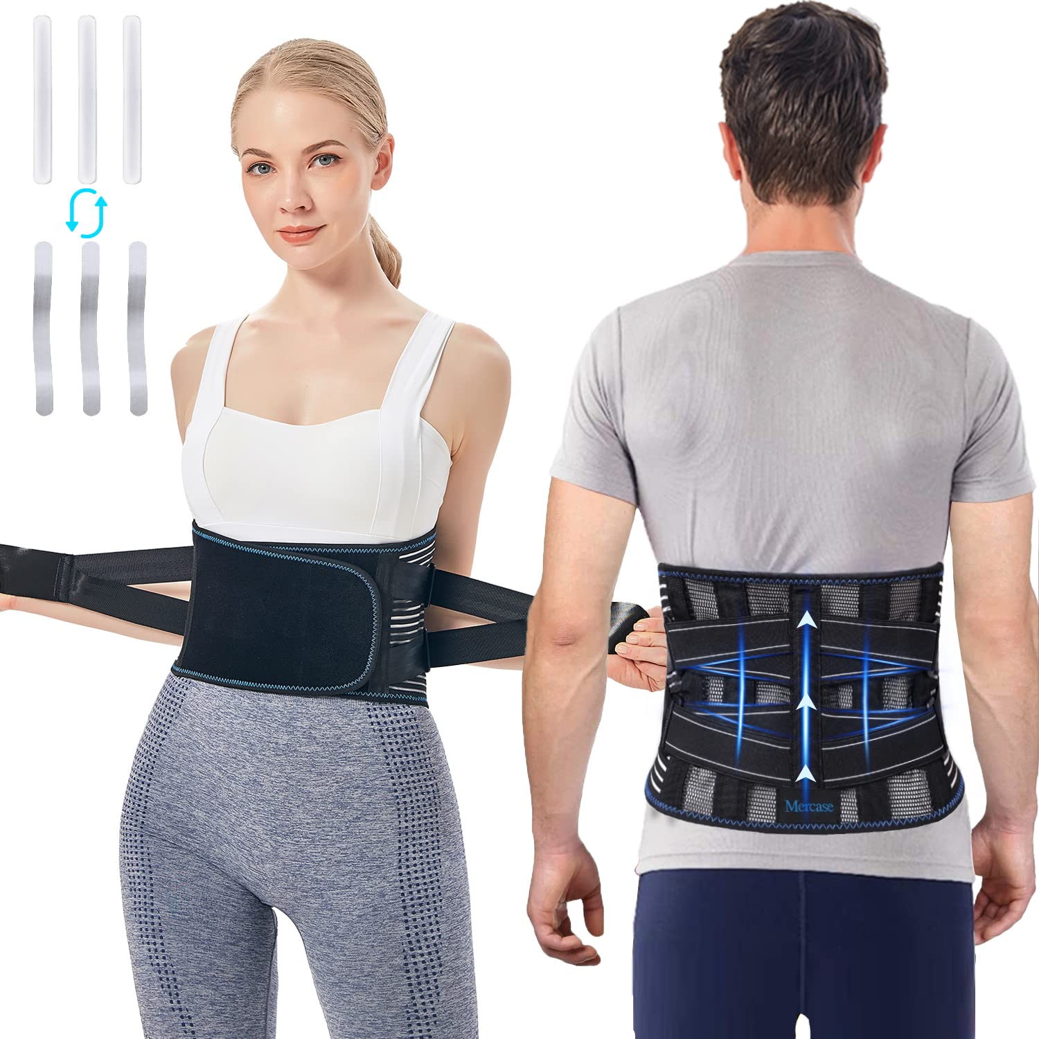 Mercase Back Brace for Lower Back Pain Relief, Back Support Belt