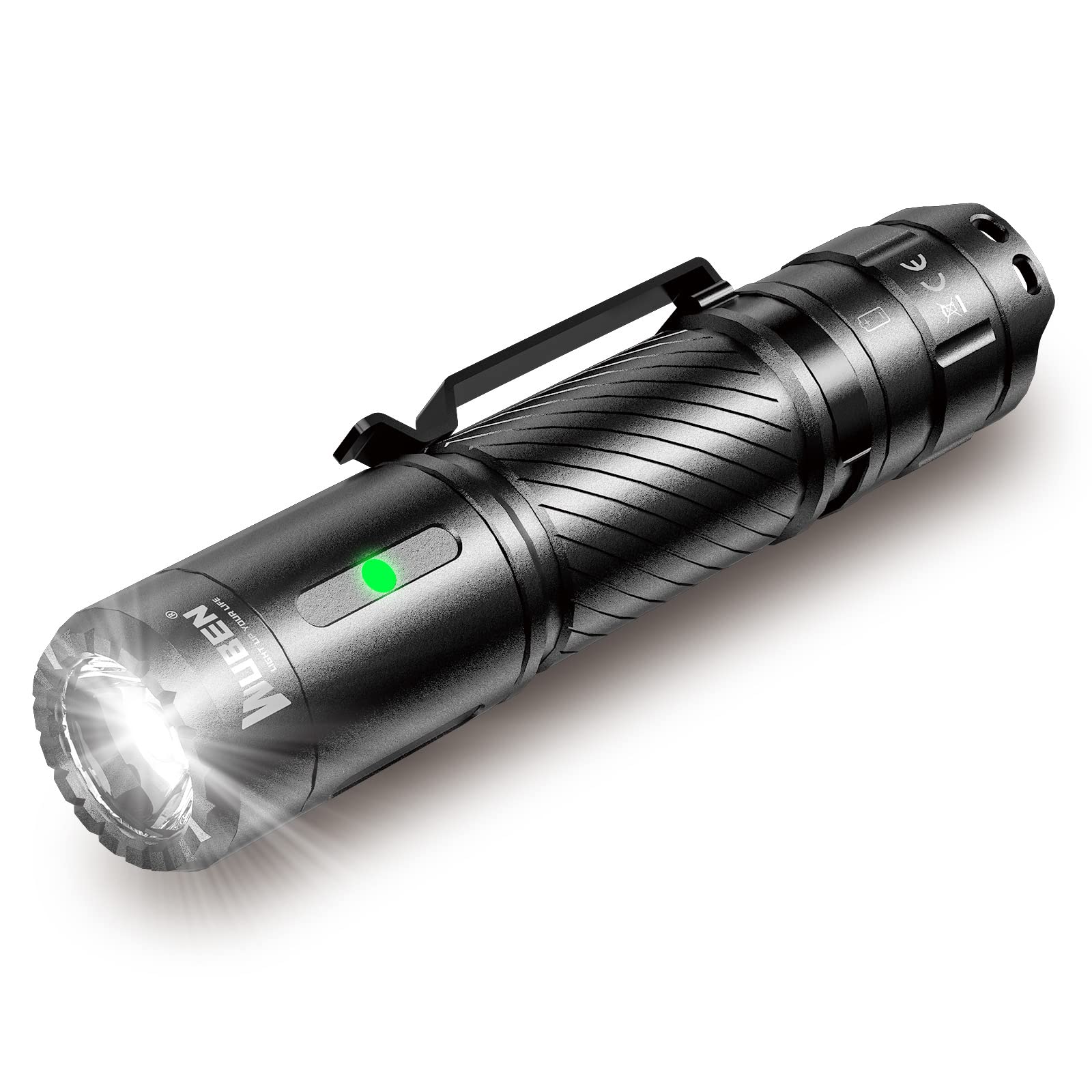 WUBEN C3 Flashlight 1200 High Lumens Rechargeable Flashlights 6 Modes  Tactical Super Bright LED Flashlight, IP68