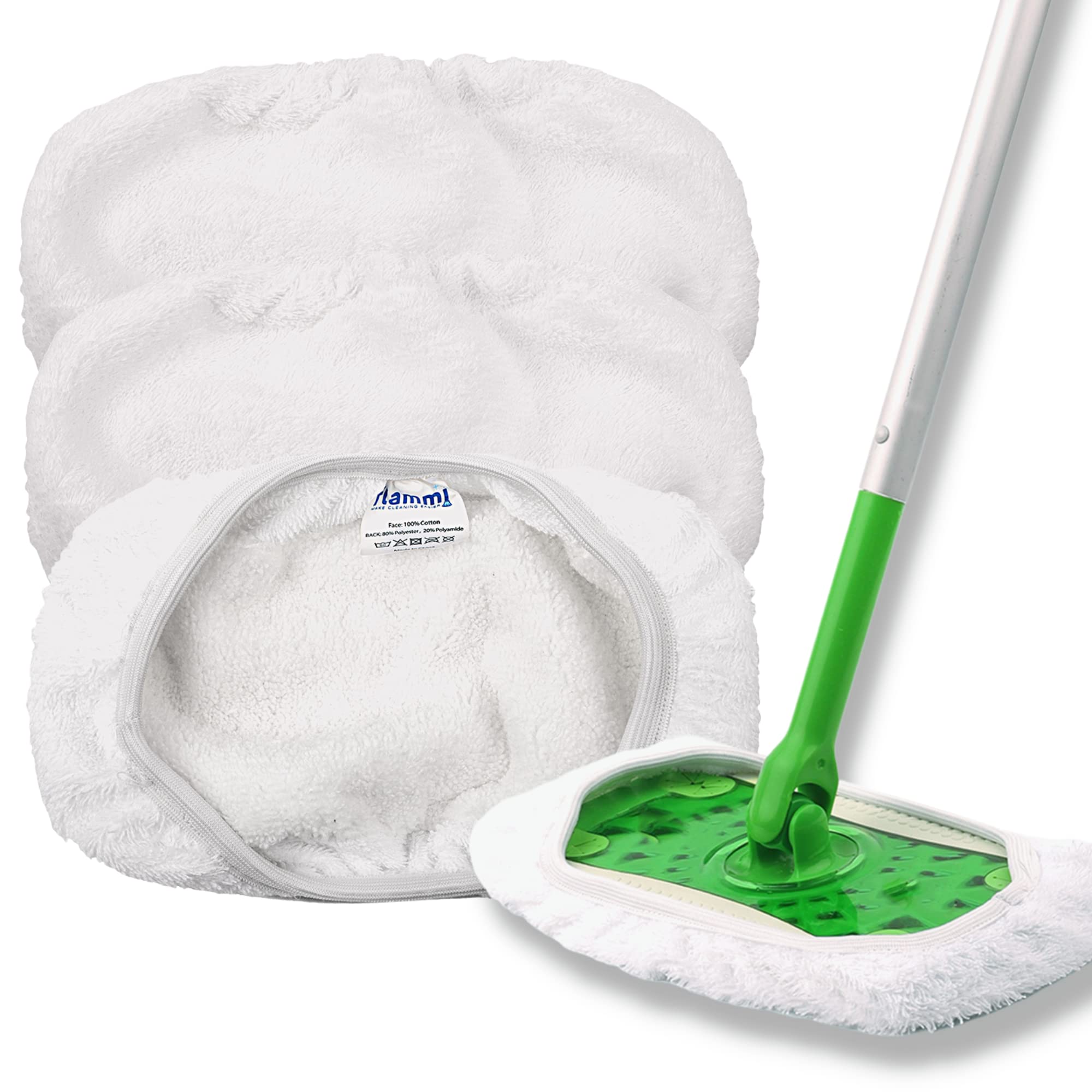 Reusable Dust Mop Pads for Swiffer Sweeper XL, Microfiber Wet