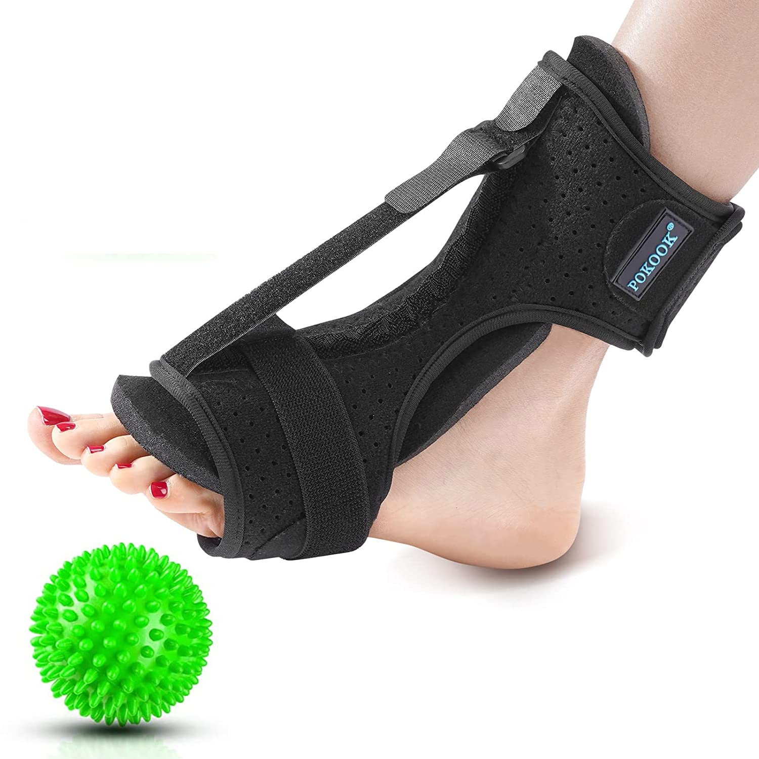 Plantar Fasciitis Night Splint, Adjustable Sleep Support Relief Brace with  Soft Breathable Padded, Effective Treatment of