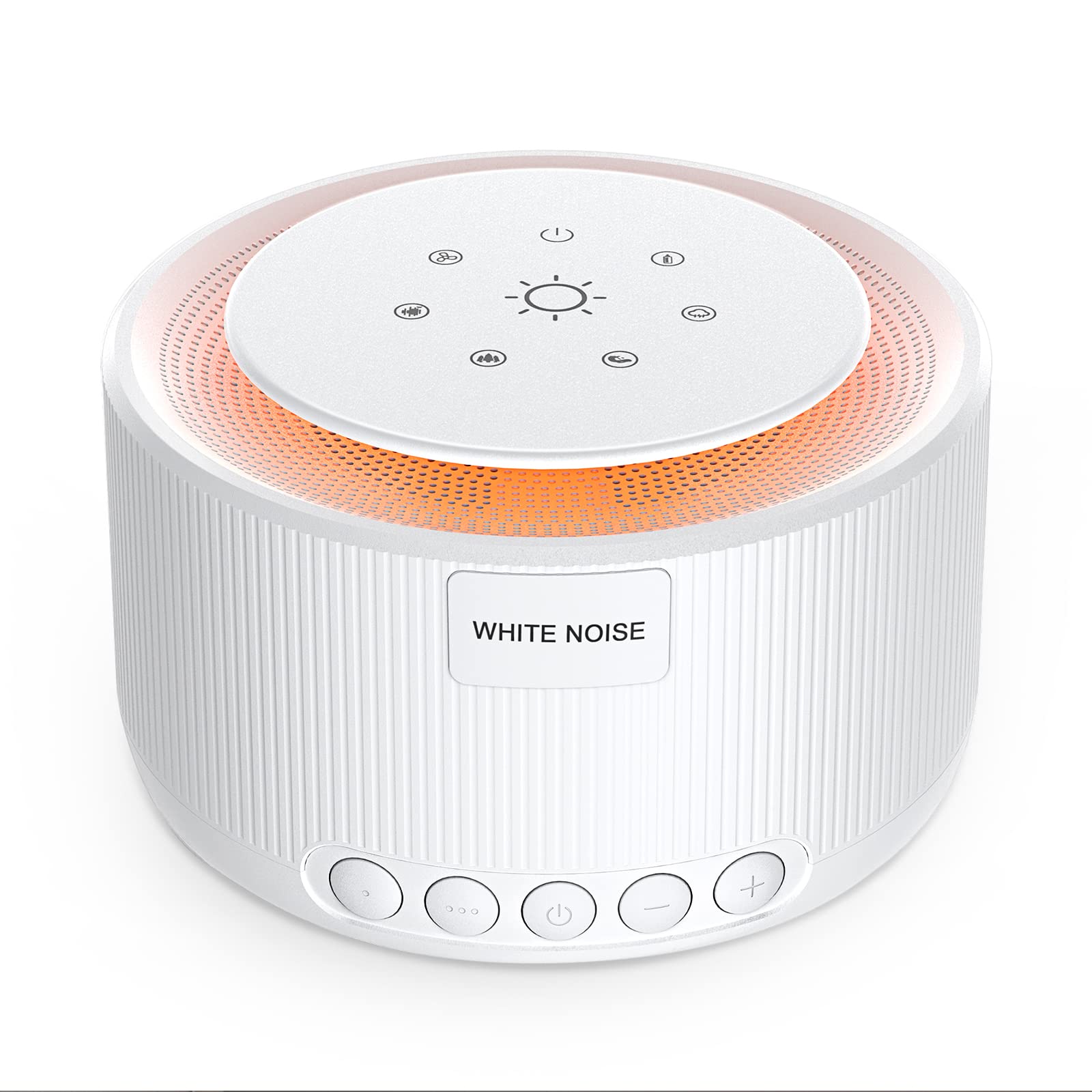 White Noise Machine UMZRUVH Sound Machine Baby with 30 Non-looping Sounds  36-Level Volume Noise Machine with Memory Function and Timer Touch Night  Light Sound Machine for Adults Baby Elder