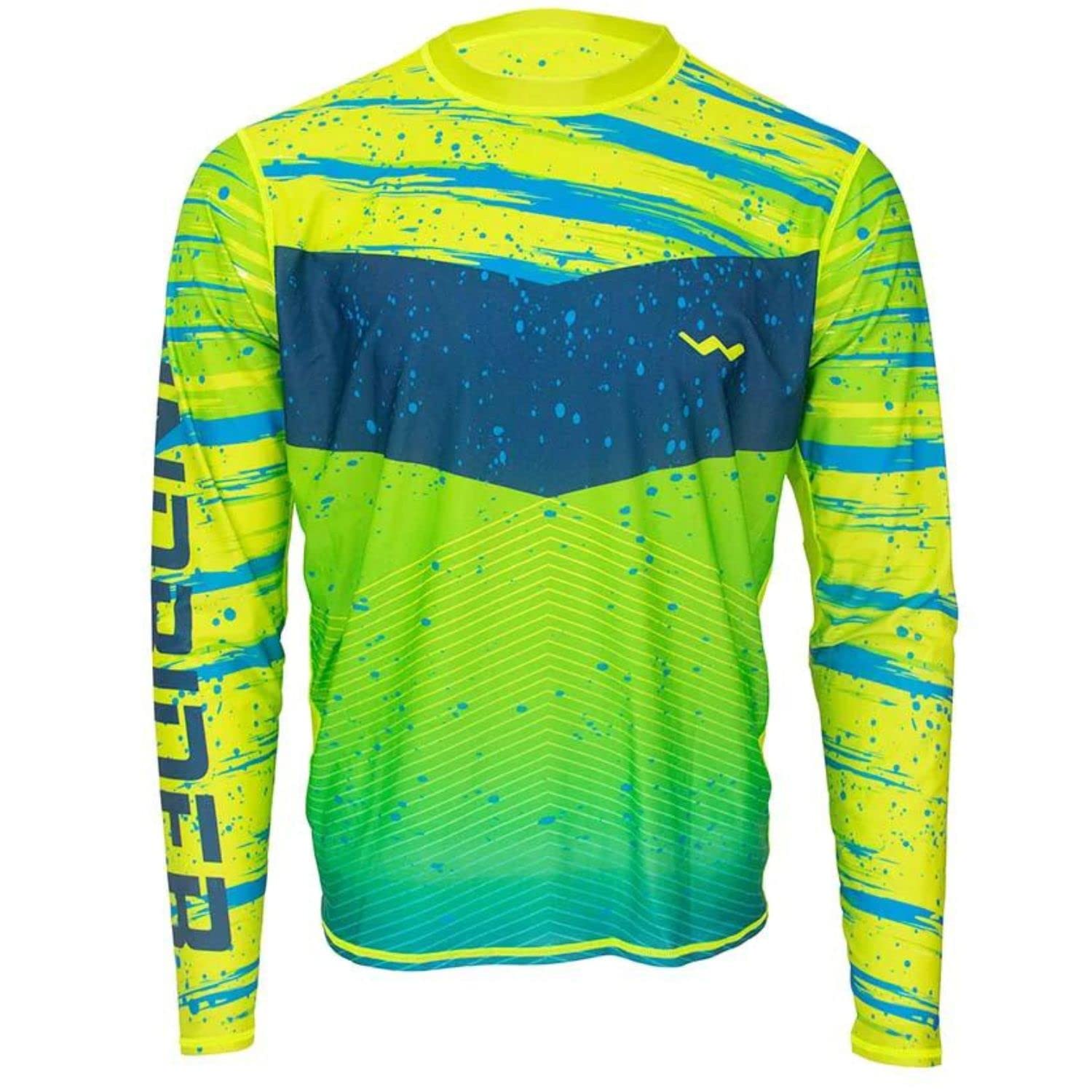 UPF50+ Long Sleeve Fishing Shirts for Men - Vented Sides, Light Weight,  Wicking Mahi Madness X-Large
