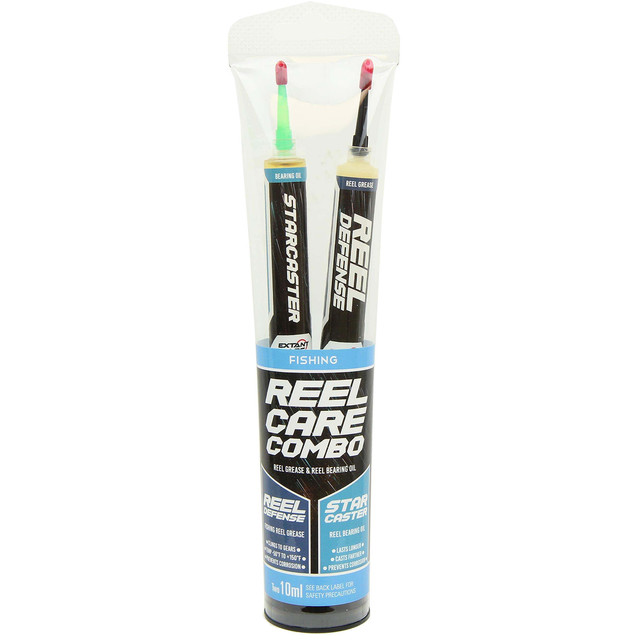 Extant Labs Reel Care Combo: Fishing Reel Oil and Grease Kit, 2X 10ml  Syringe - Spinning, Baitcasting