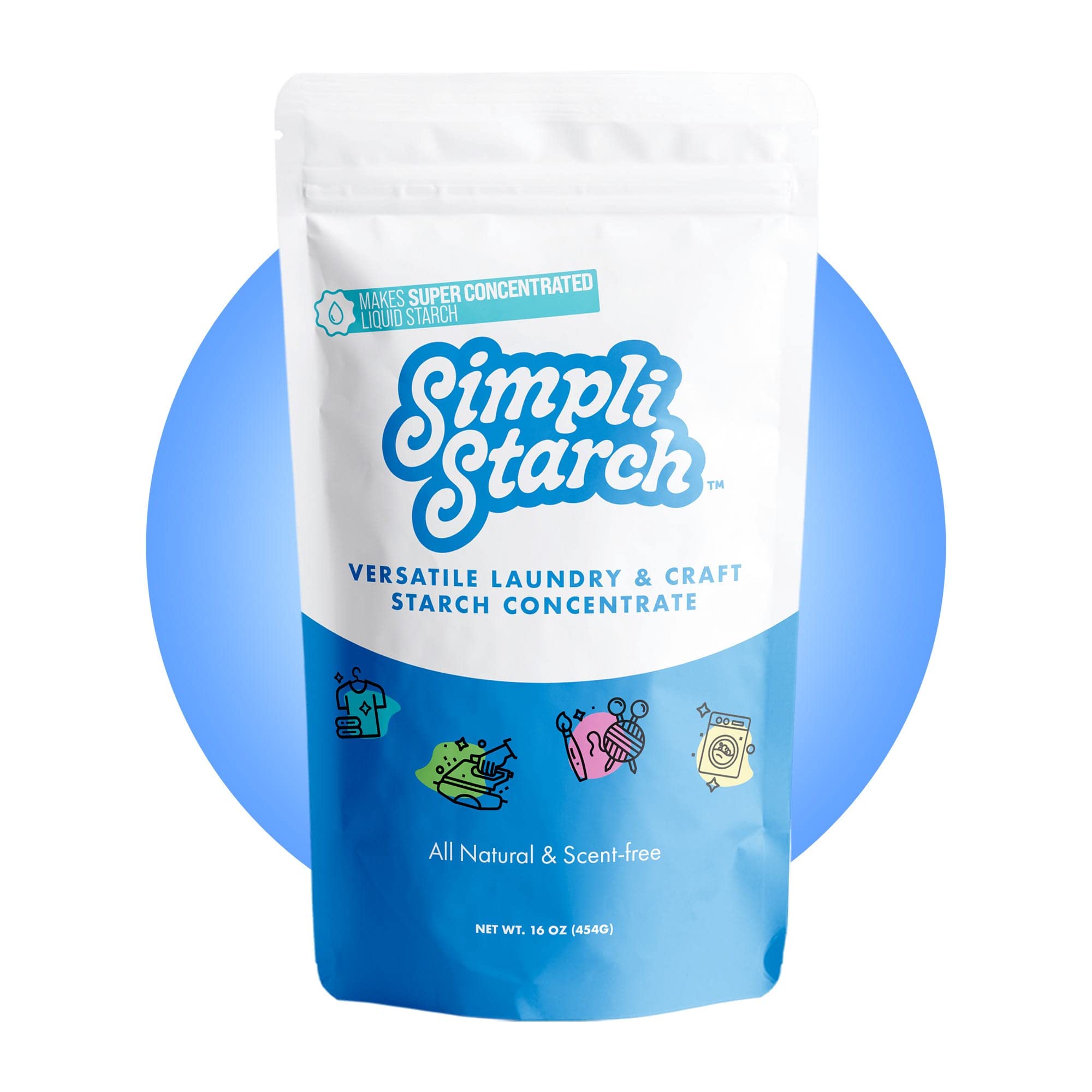 Simpli Starch 16oz Pouch - Instant Liquid Starch Concentrate