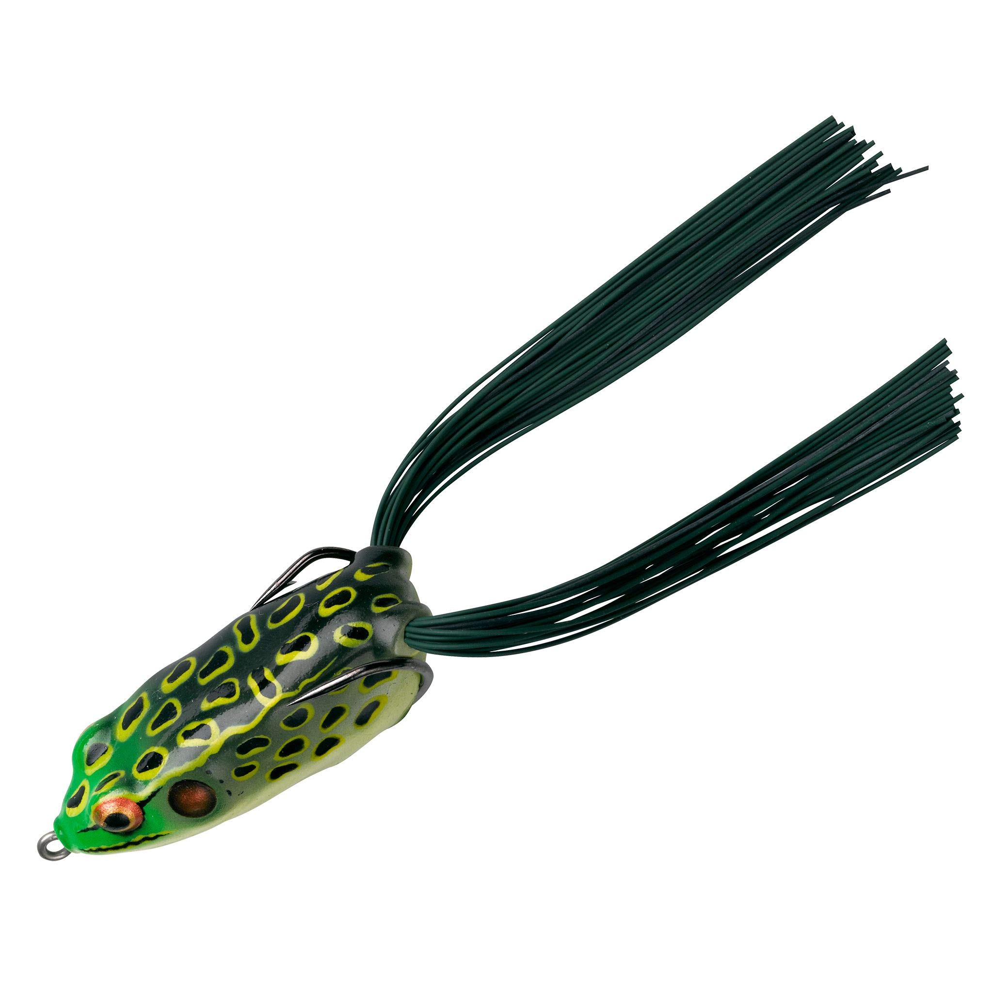 BOOYAH Pad Crasher Topwater Bass Fishing Hollow Body Frog Lure with Weedless  Hooks Bullfrog