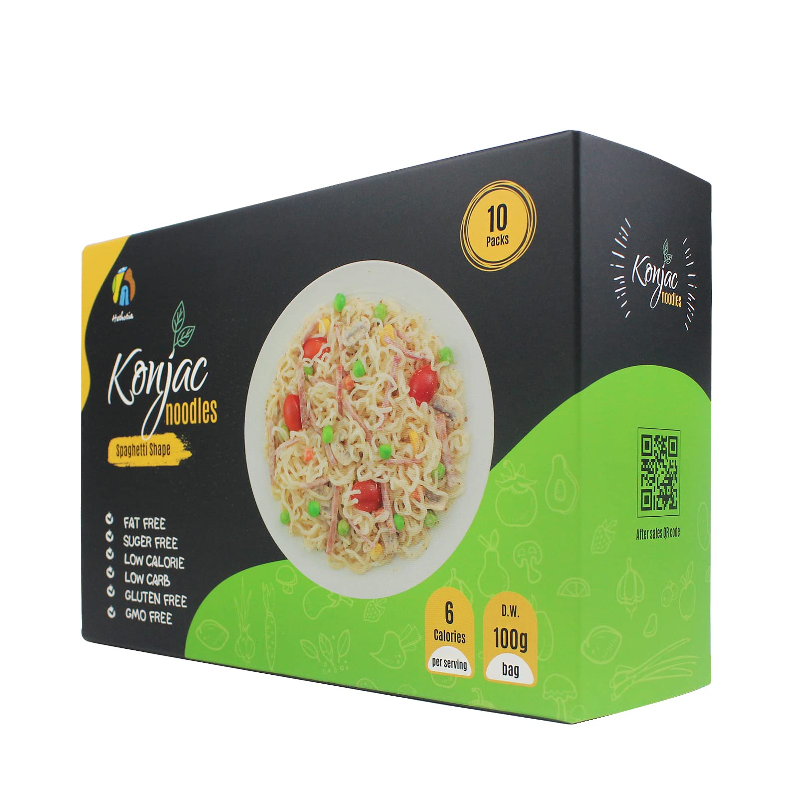 Its Skinny Spaghetti Healthy, Low Calorie, Low-Carb Konjac Pasta Fully Cooked and Ready to Eat Gluten Free, Vegan, Keto and Paleo-Friendly (6-pack)