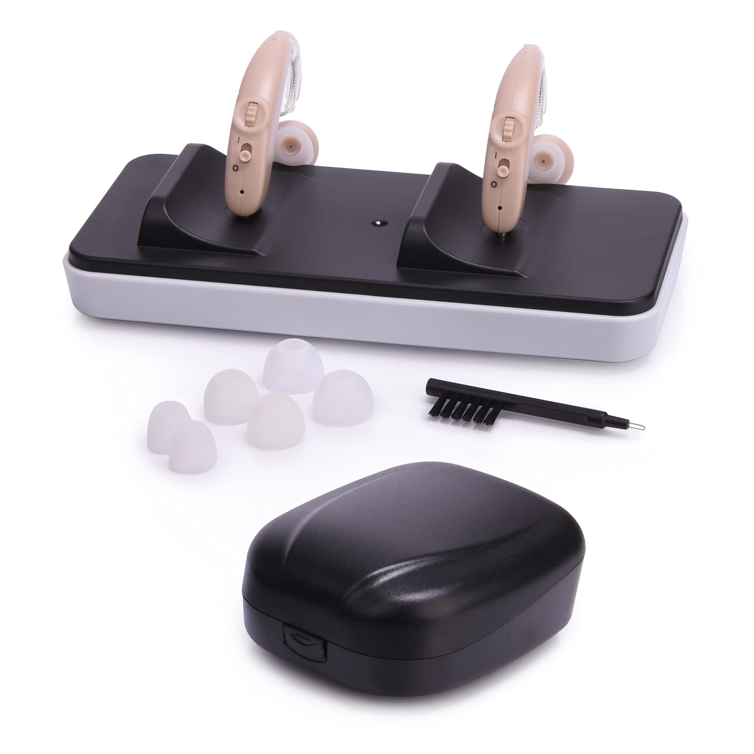 RCA OTC Hearing Aid Pair Rechargeable Discreet BehindTheEar Hearing