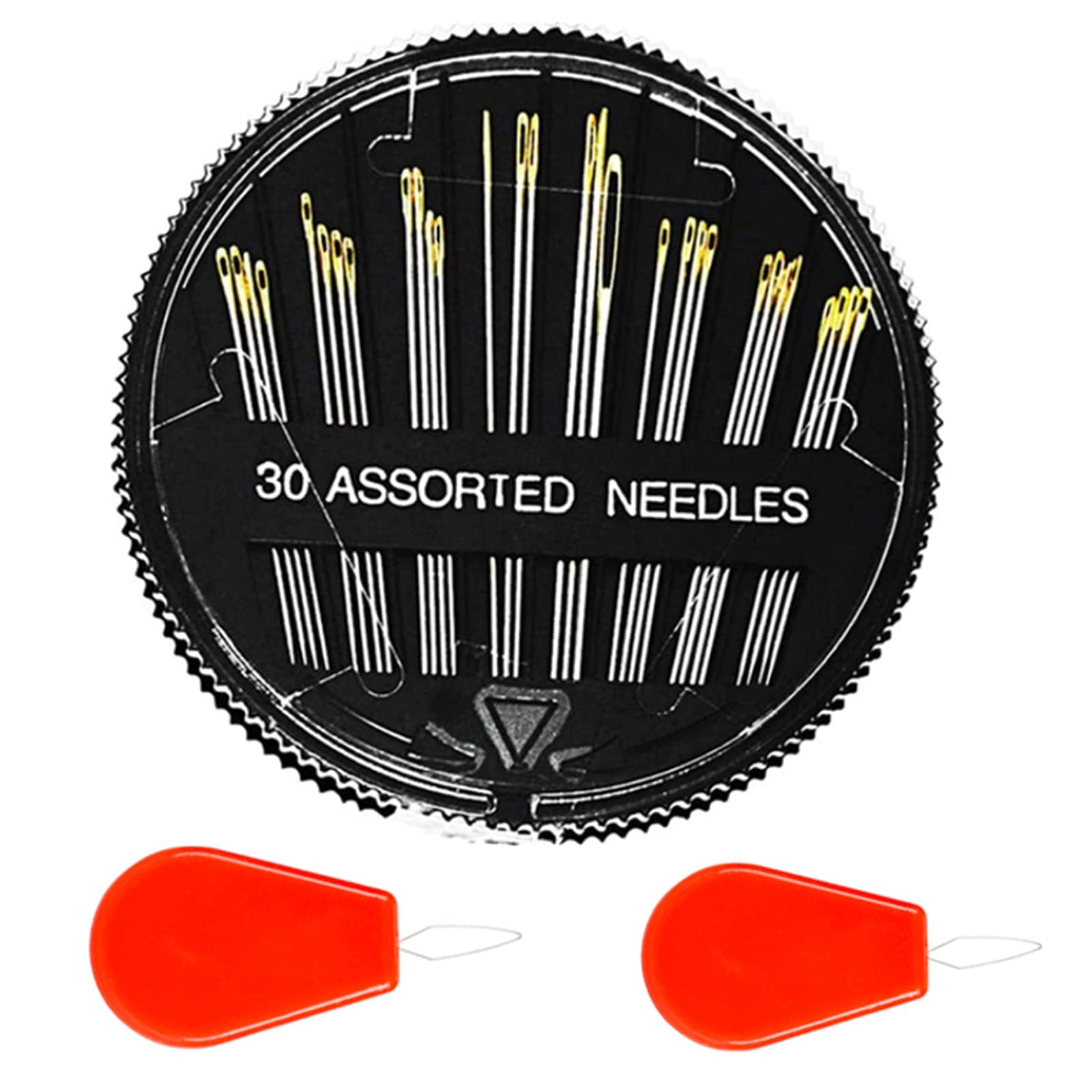 Premium Hand Sewing Needles for Sewing Repair 30-Count Assorted Embroidery  Needles with 2 Threaders Large Eye Sharp Needle Handsewing Needles Kit for  Ccross Stitch 1