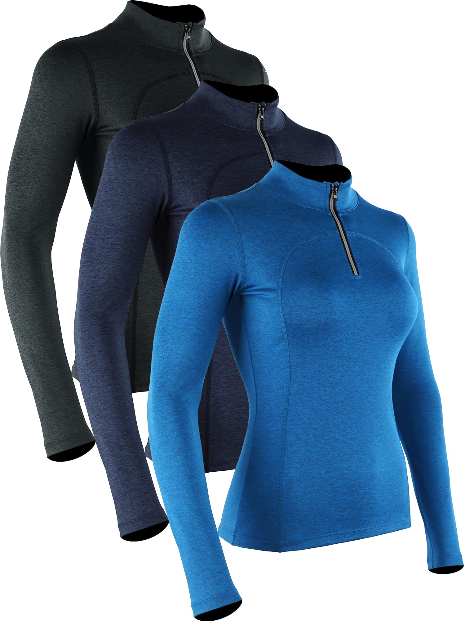 CADMUS Women's Compression Long Sleeve Shirts for Hiking Running Dry Fit  Tights X-Large #603: 3