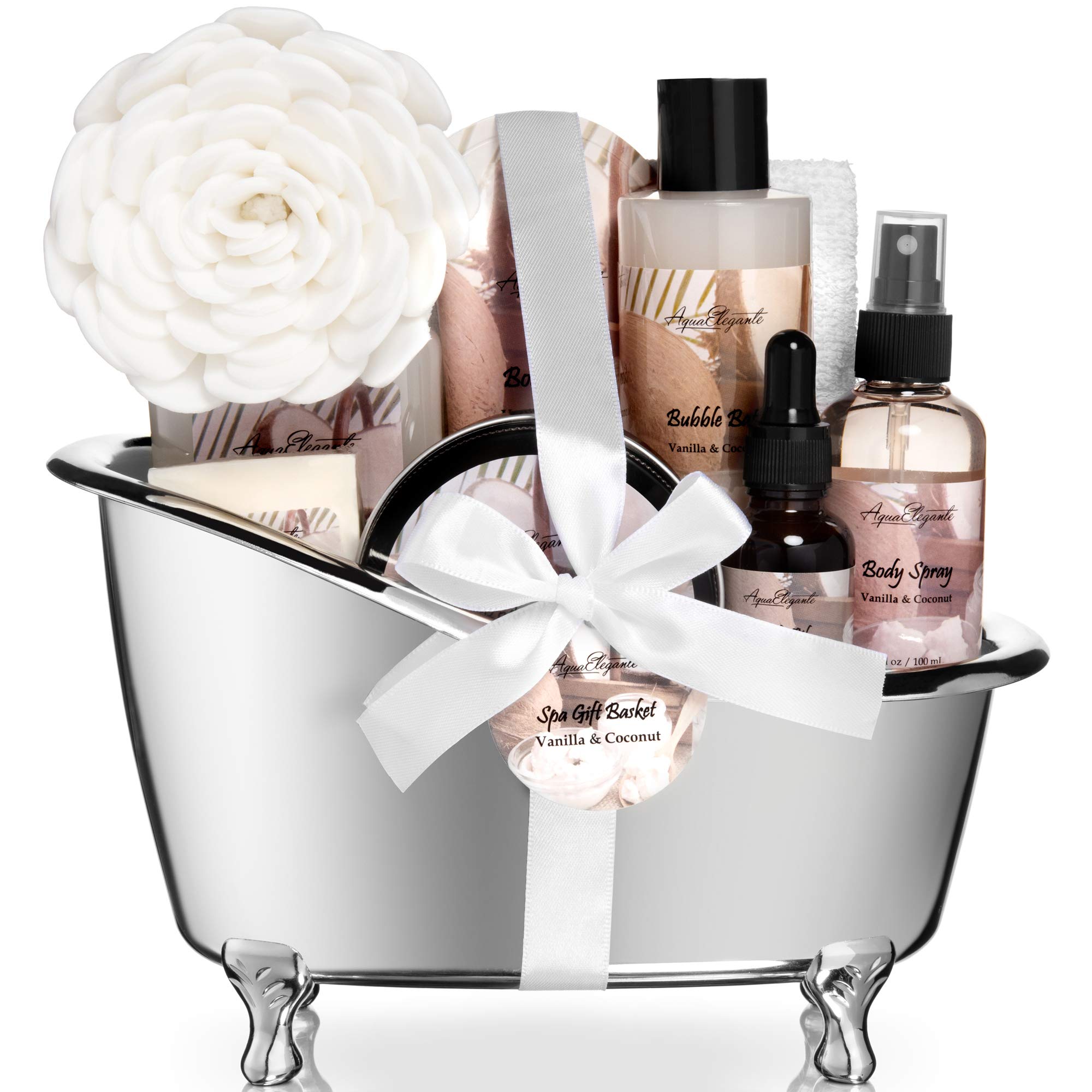  Spa Gift Baskets Body and Bath Set 18Pcs Bath and Body Gift  Basket Works For Women and Men Spa Kit Gifts Set Coconut Gift Set Spa Gift  Basket Set for