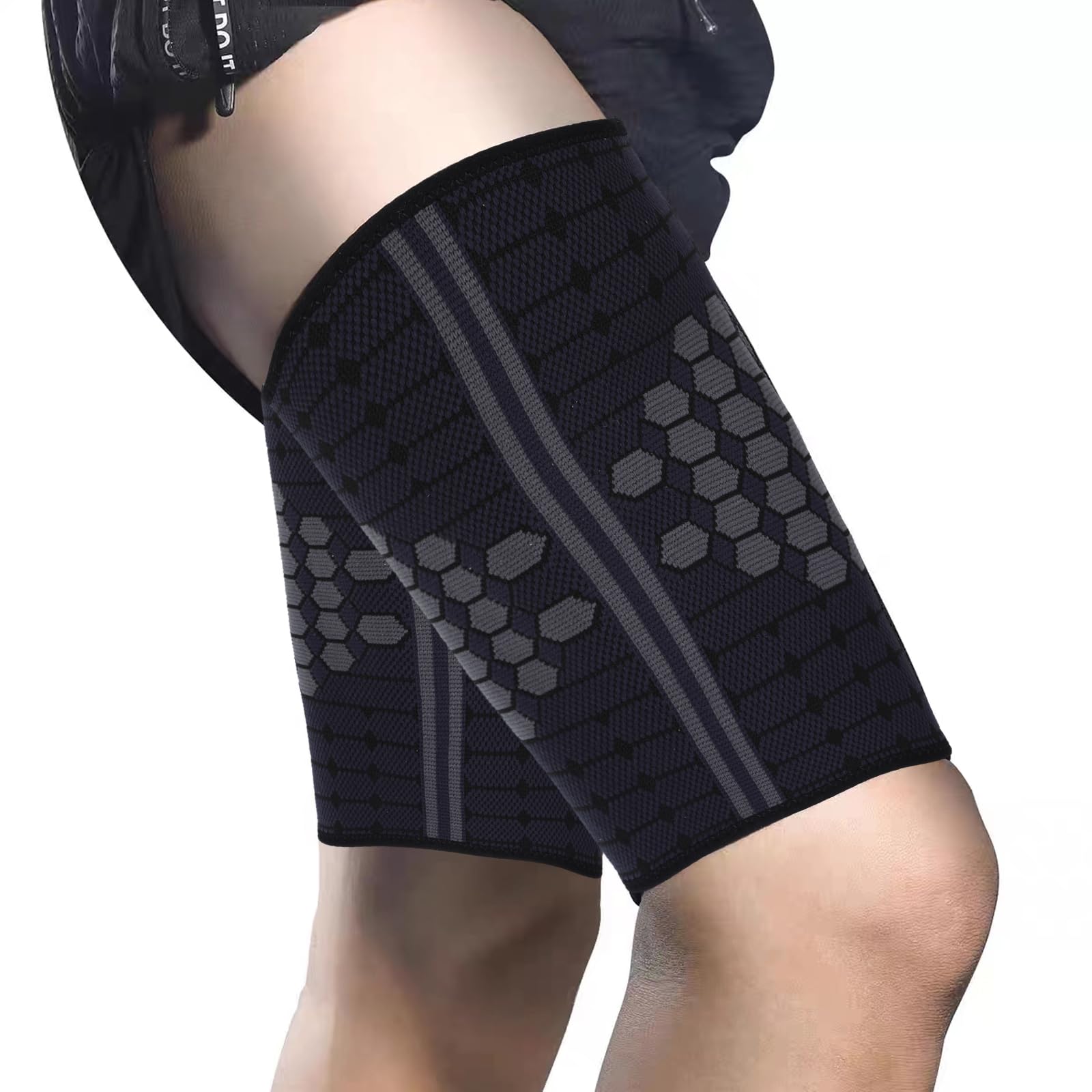 Fadcaer Thigh Compression Sleeve 2PCS Hamstring Support Thigh
