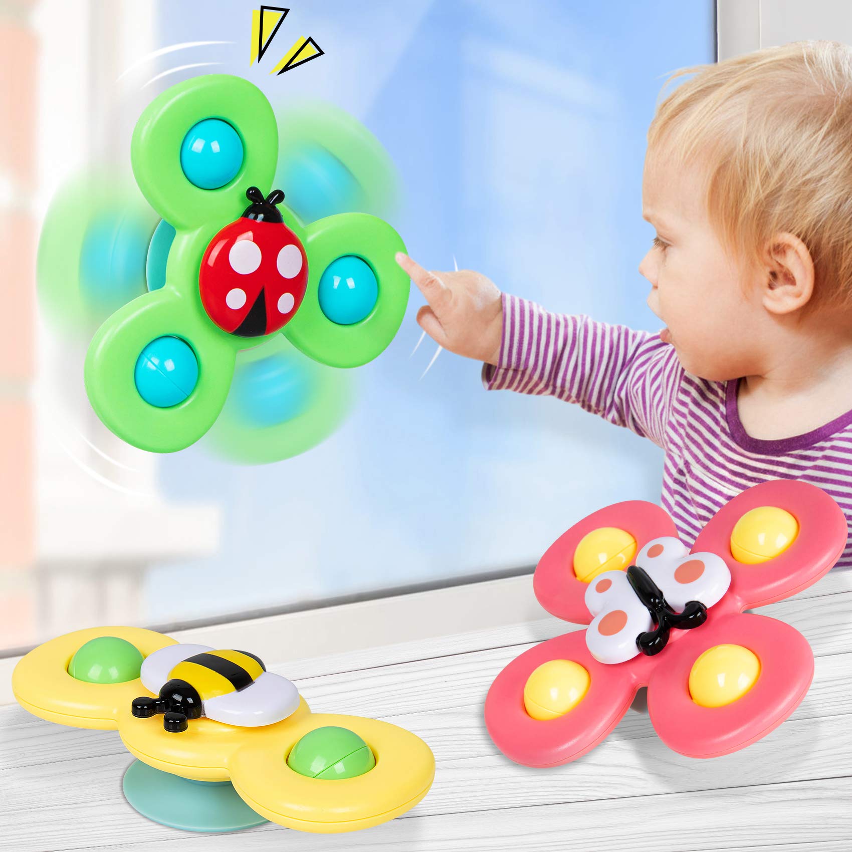 Narrio Suction Cup Spinning Top Toy