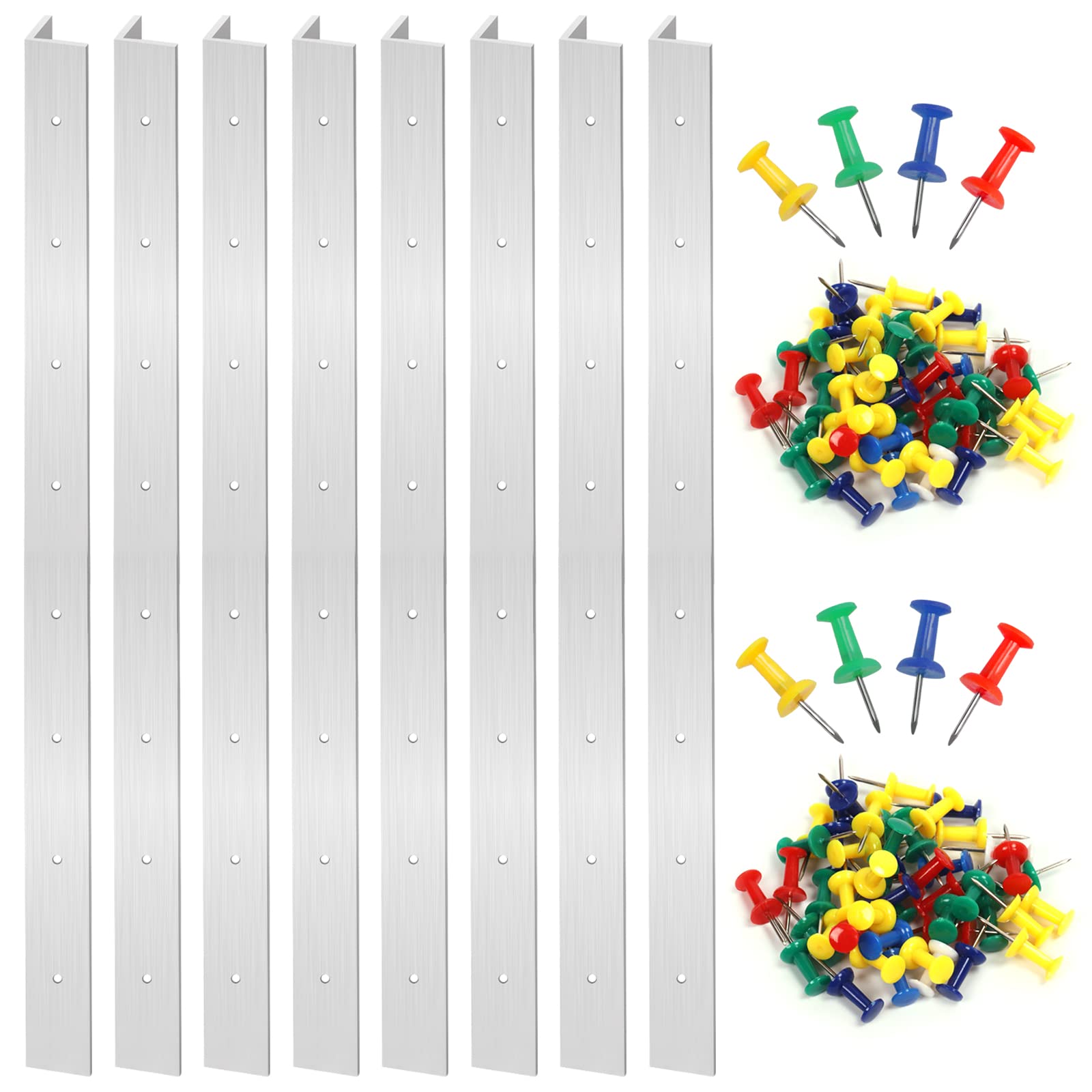 Glarks 72Pcs 3 Inch 6 Inch 12 Inch Stained Glass Supplies Layout Block  System with Mix Color Push Pins Tools Kit for Stained Glass Panels Craft  3/6/12