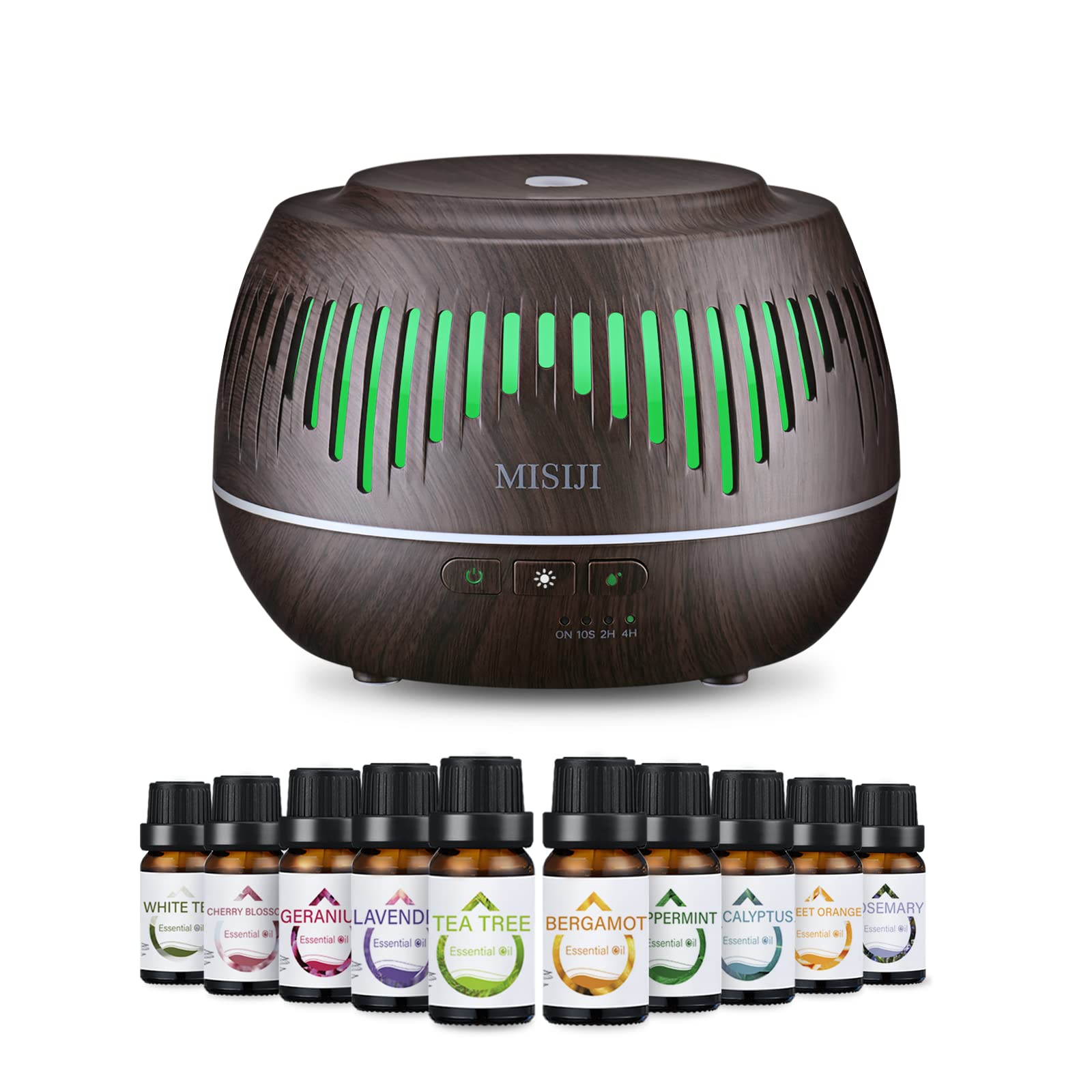 MISIJI Essential Oils Set- Essential Oils for Diffuser for Home,Diffuser  Oils Scents for Aromatherapy,Laundry,Candle&Soap Making,Humidifiers 12  Scents