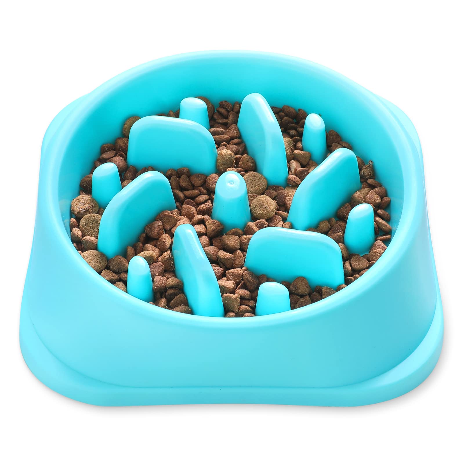 Slow Feeder Pet Food Bowl for Dogs, Cats and more- Prevents Choking!