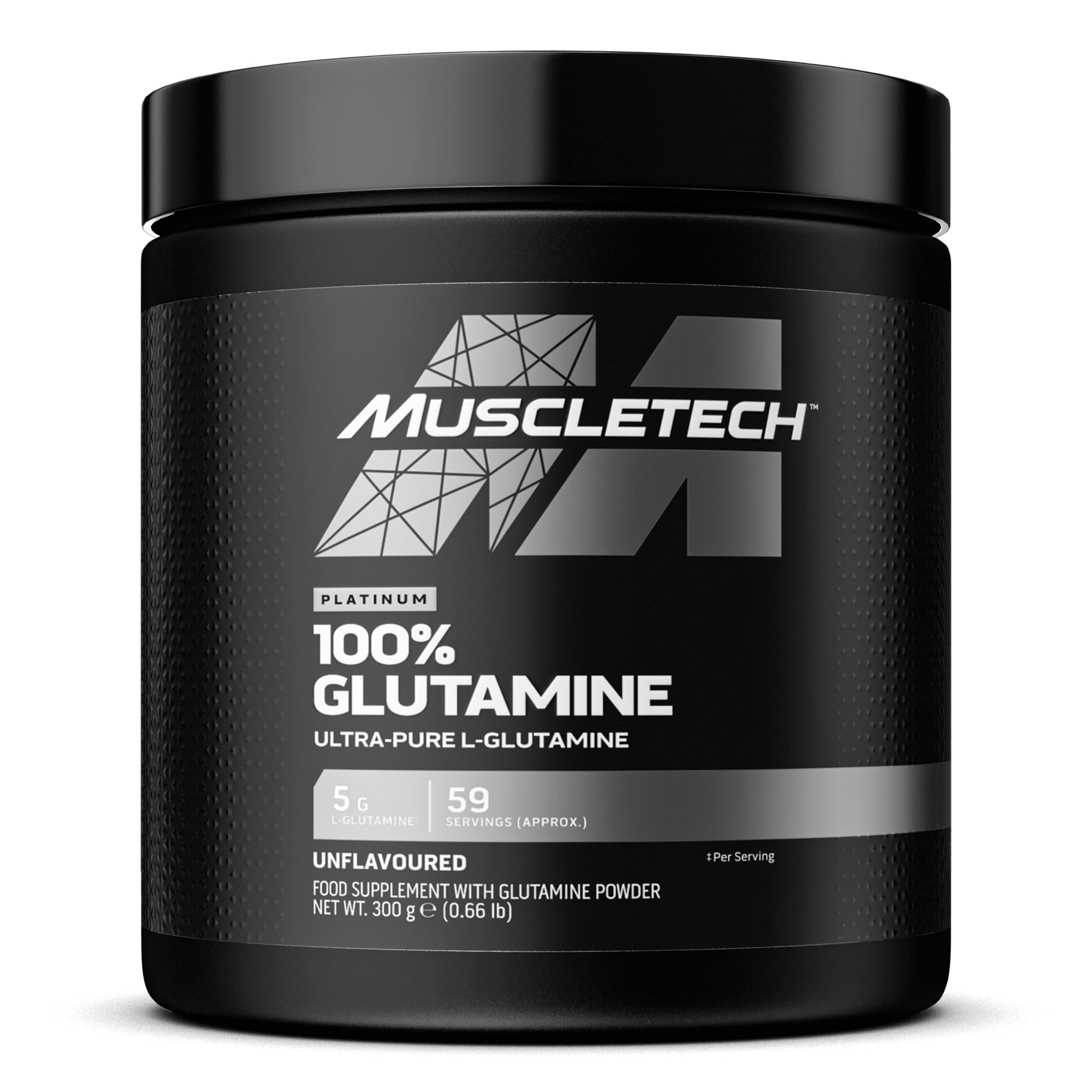 Muscletech Platinum 100 Glutamine Powder Unflavored LGlutamine