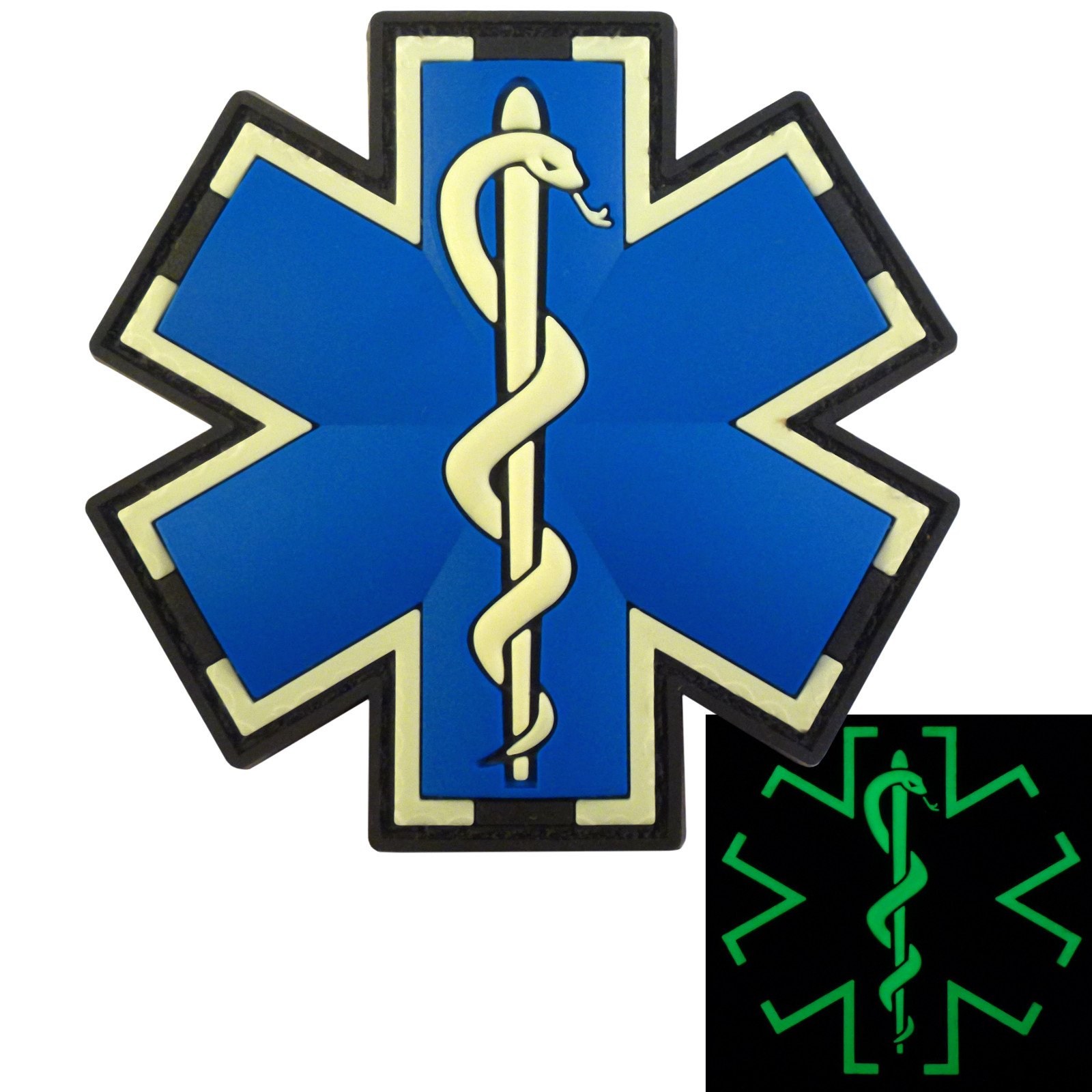 Medic Rubber 3D PVC Patch Medical Paramedic Tactical Morale Badge Patches  Hook Fasteners Backing 2.95 x 2.95 Inch Bubble of 2 Pieces