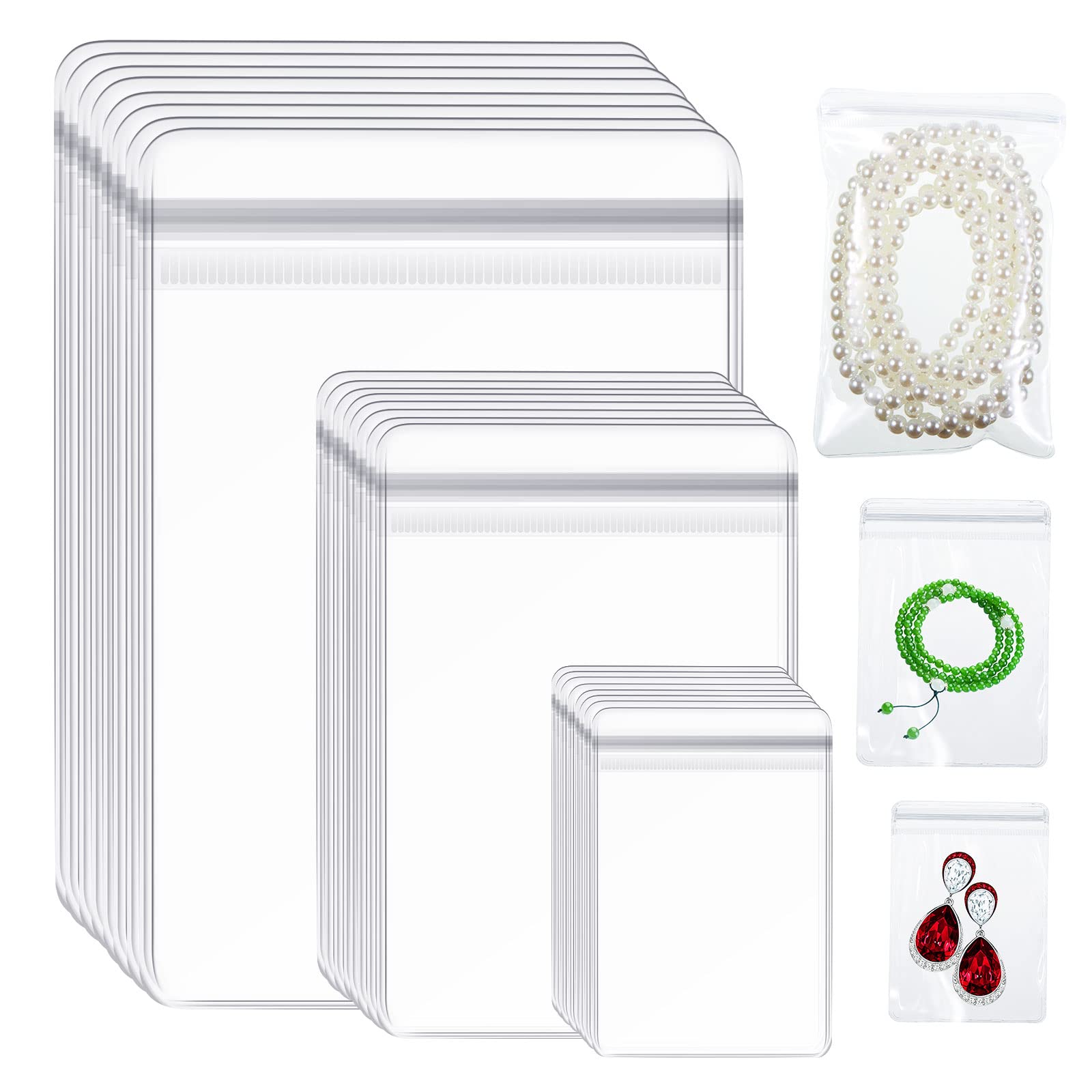 Plastic zip lock bags 2 x 8 - B28P - JPB Jewelry Box