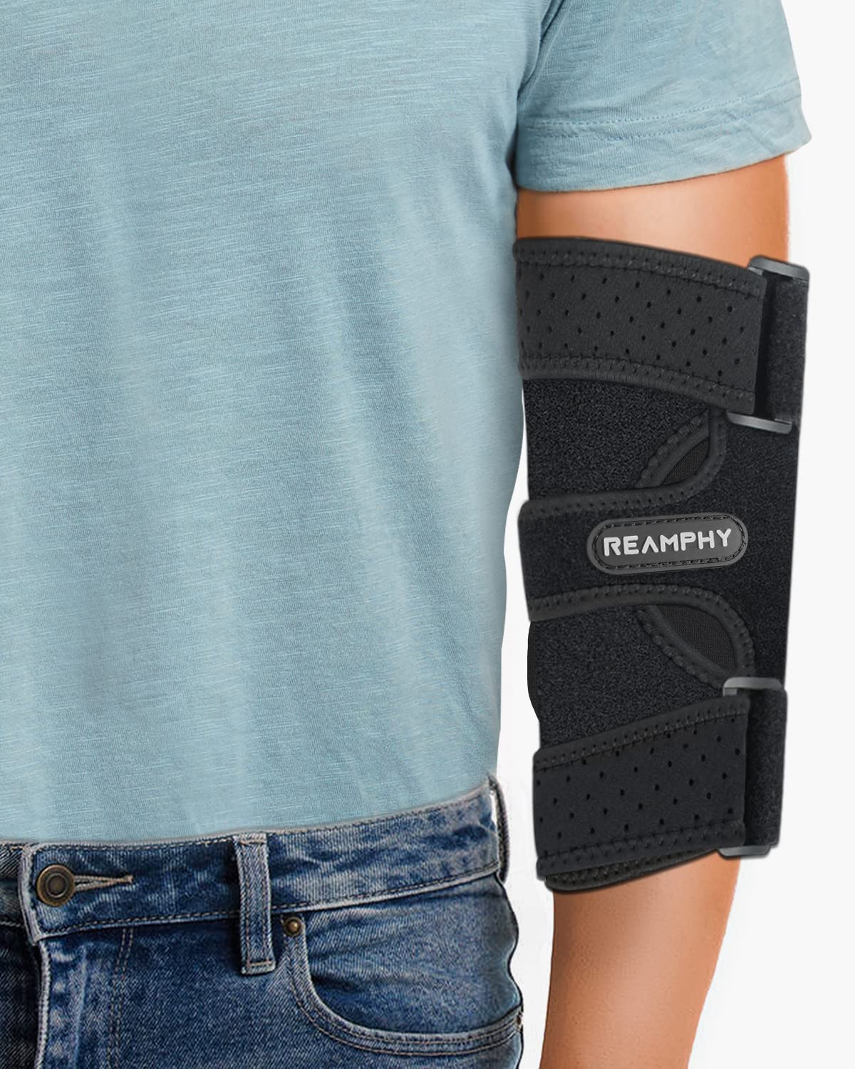 Elbow Brace,Comfortable Night Elbow Sleep Support,Elbow Splint, Adjustable  Stabilizer with 2 Removable Metal Splints for Cubital Tunnel  Syndrome,Tendonitis,Ulnar Nerve,Tennis,Fits for Men and Women