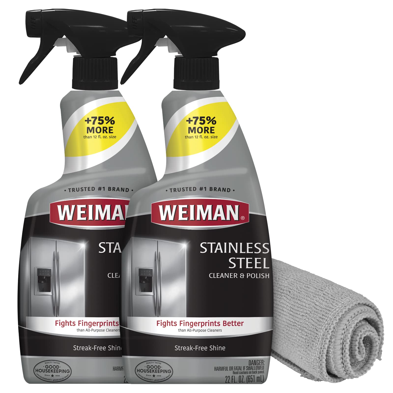 Stove Oven Cook Top Cleaner 22 Oz Daily Use Weiman Clean Spray 3 Pack