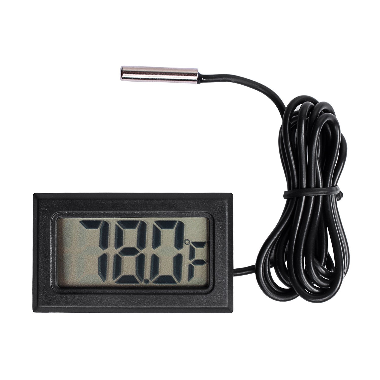 Qooltek Digital LCD Thermometer Temperature Gauge Aquarium