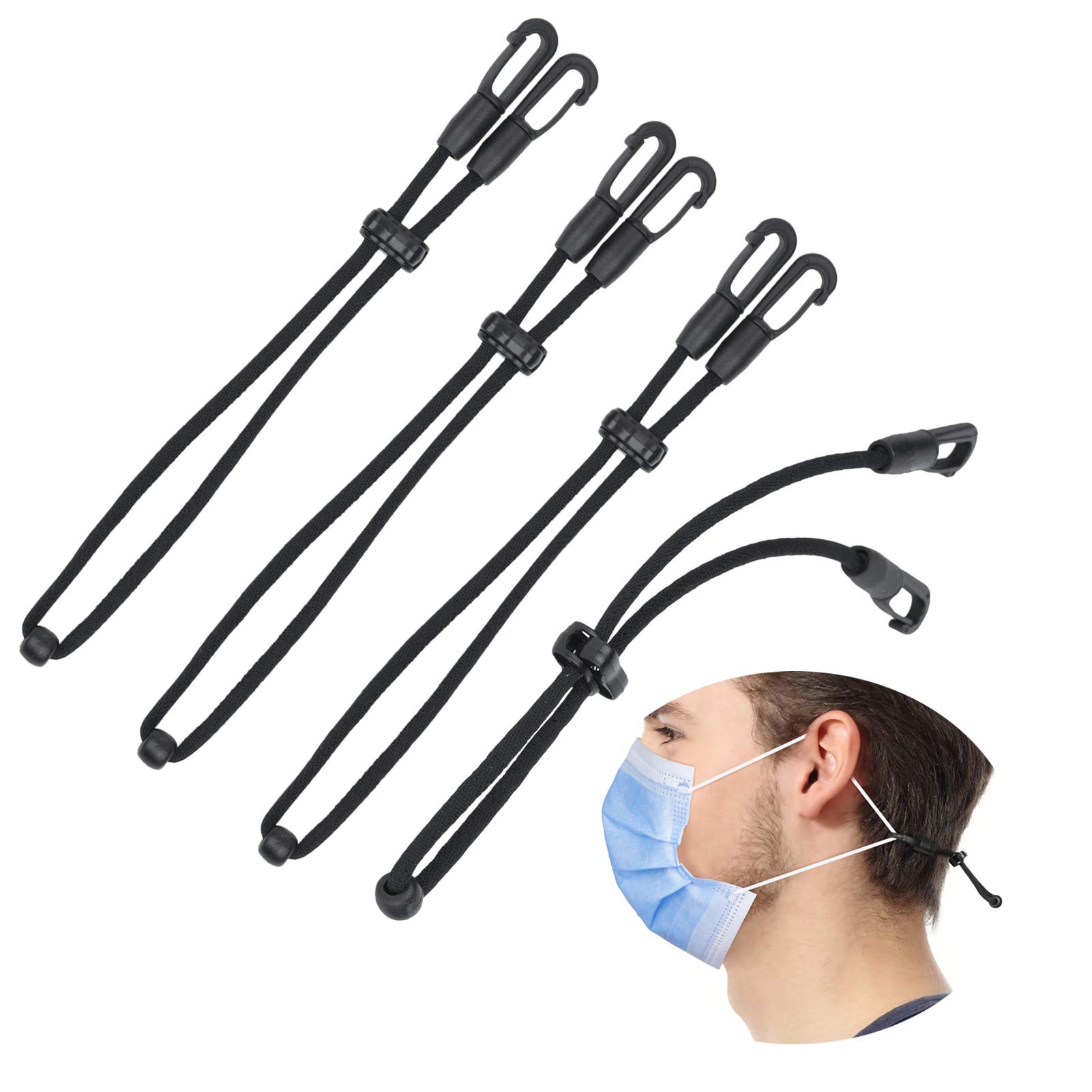 Mask Lanyard Extender Adjustable Anti Slip Ear Protector Straps