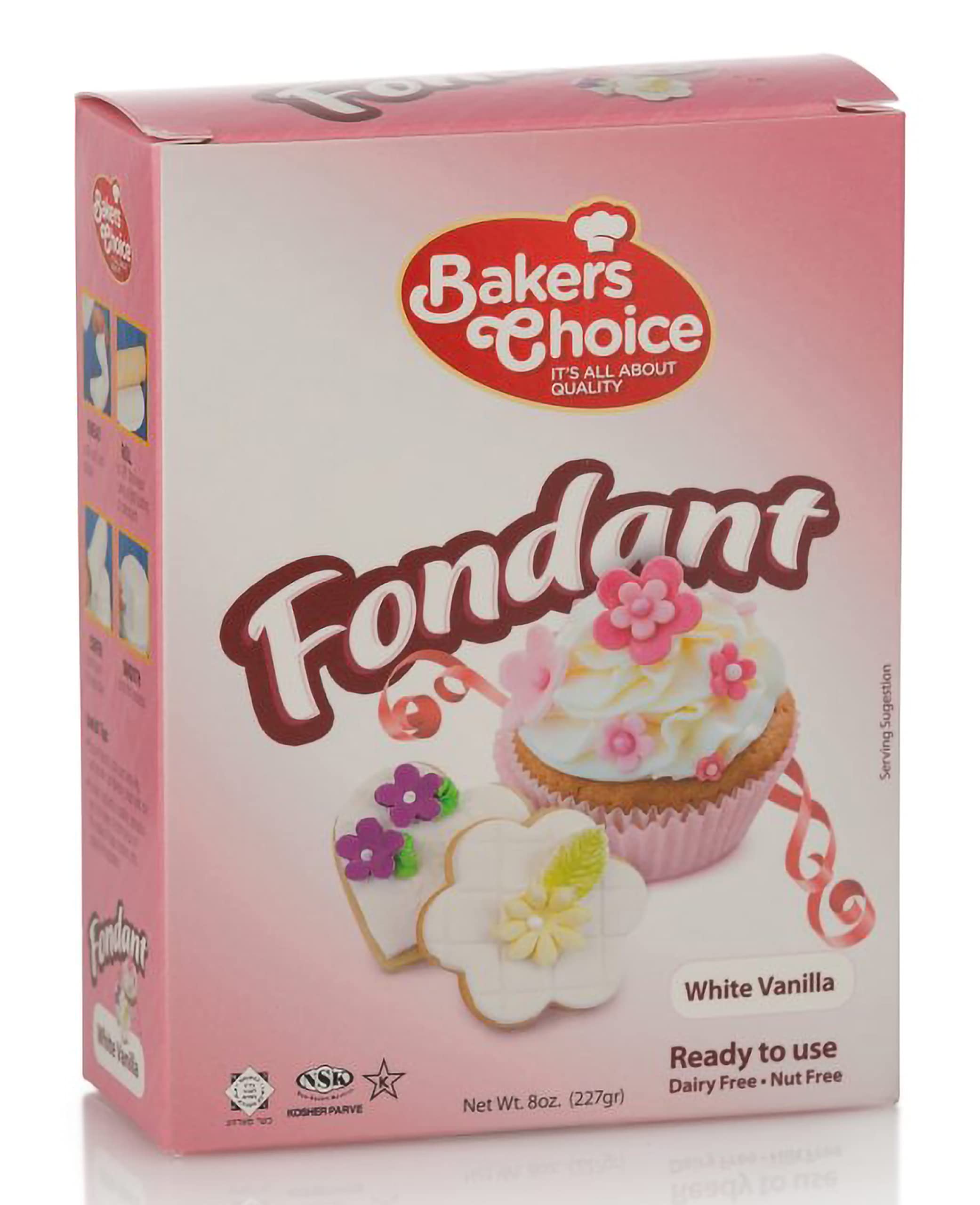 Baker's Choice Black Fondant Icing-4 oz.-Ready to Use Cake Decorating Frosting-Easy to Roll,Moldable,Kosher,Dairy Free,and Nut FREE-BLACK Fondant