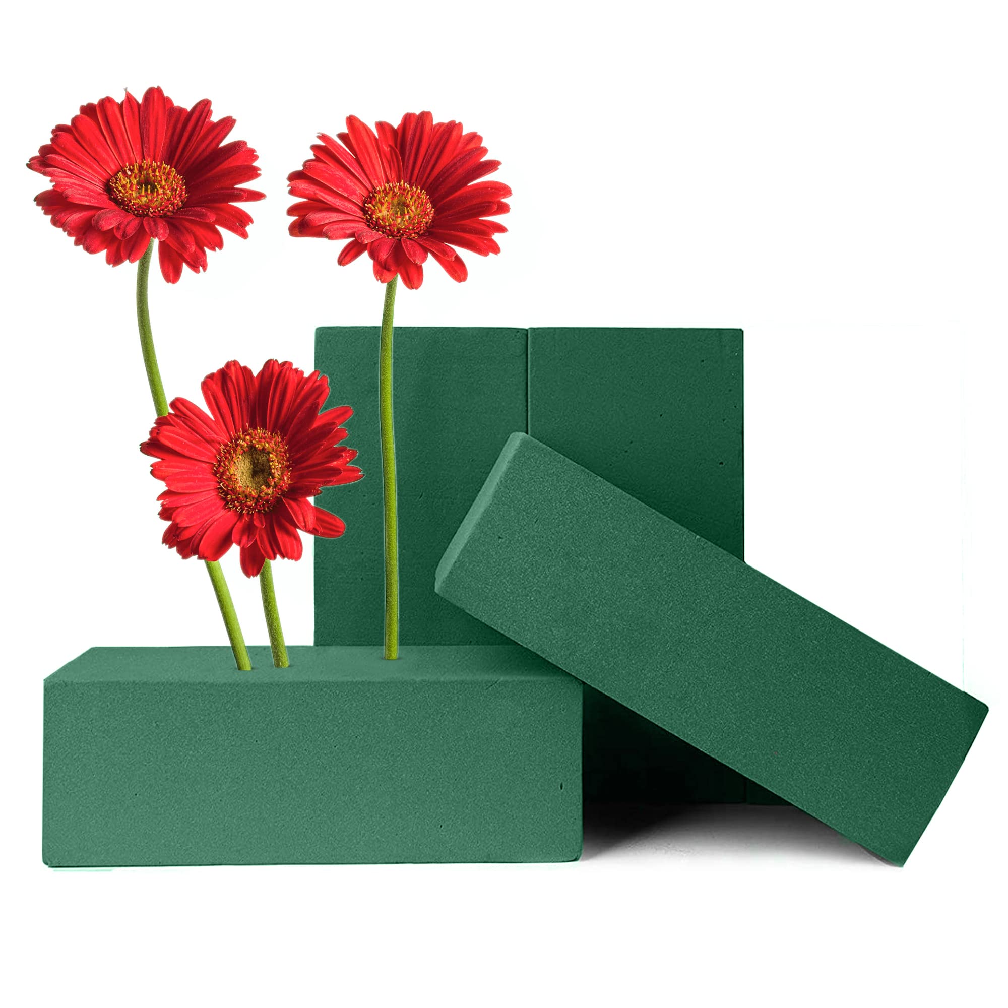 Floral Foam Blocks (4 Bricks) - Wet Florist Foam - Green Foam