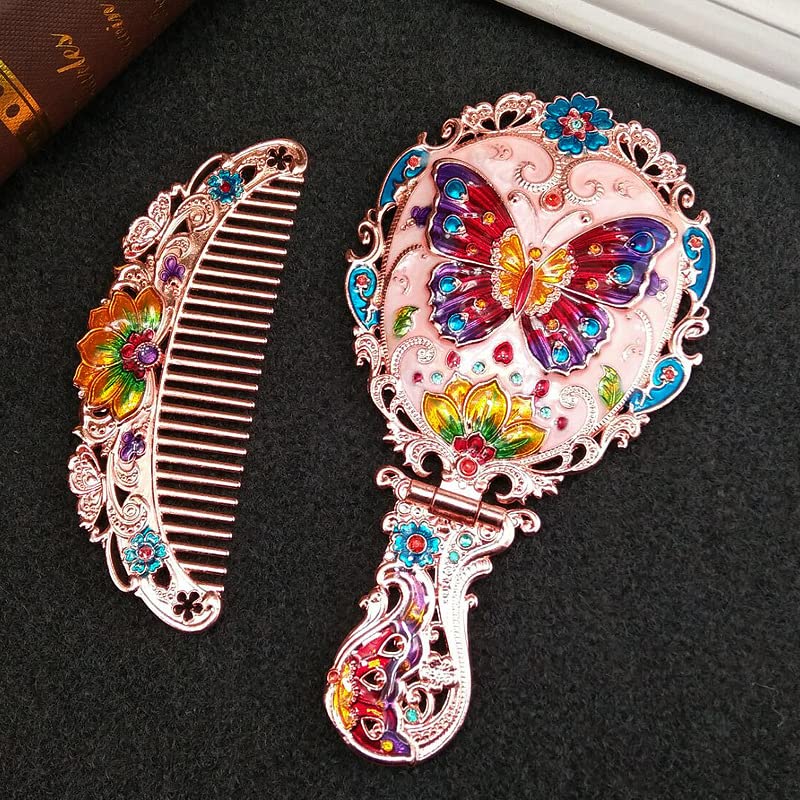 Antique Makeup Bulk Mirrors Mini Vintage Craft Set Custom Hand Held Mirror  And Comb - Buy Antique Makeup Bulk Mirrors Mini Vintage Craft Set Custom  Hand Held Mirror And Comb Product on