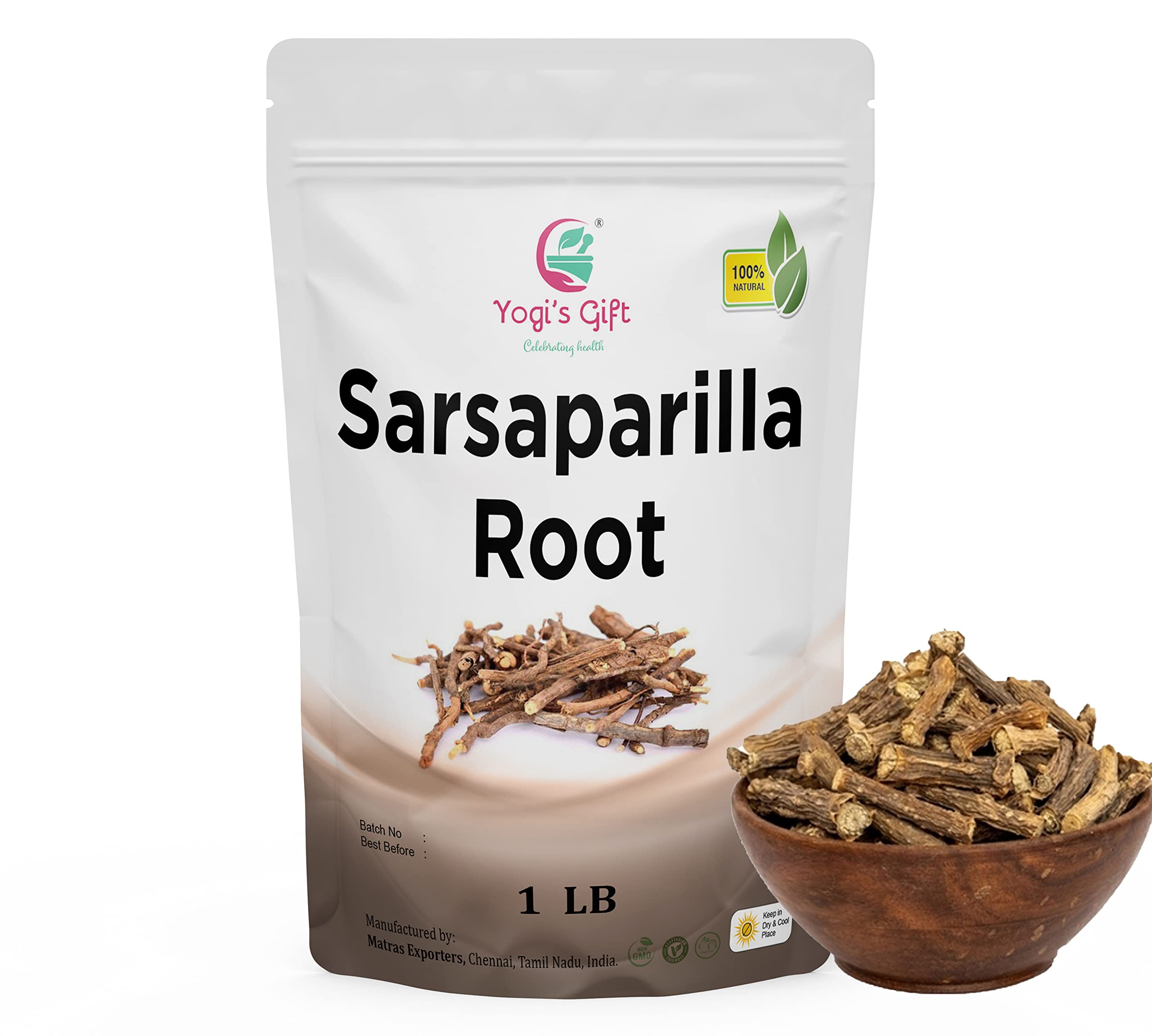 Sarsaparilla Root Whole 1 LB, Indian Sarsaparilla