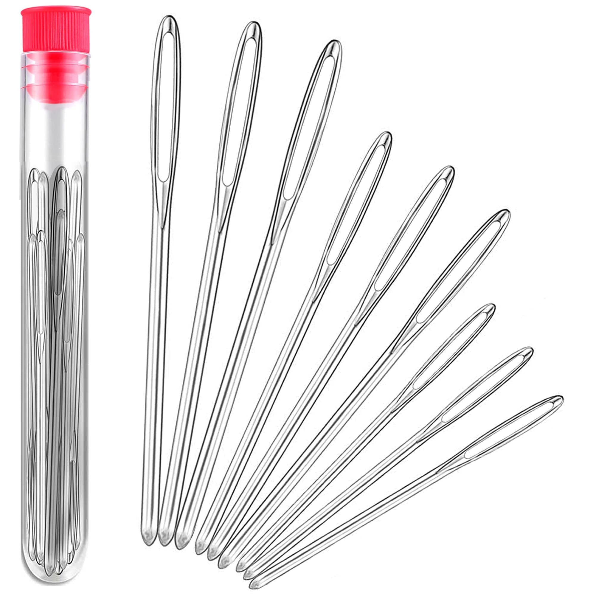 Large-Eye Blunt Needles, Stainless Steel Yarn Knitting Needles, Sewing  Needles, Crafting Knitting Weaving Stringing Needles,Perfect for Finishing  Off Crochet Projects 