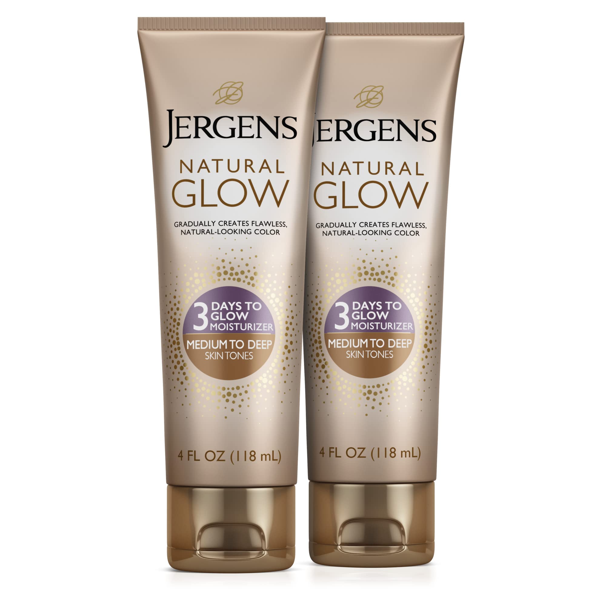 Jergens Natural Glow 3Day Self Tanner Body Lotion, Sunless Tanning