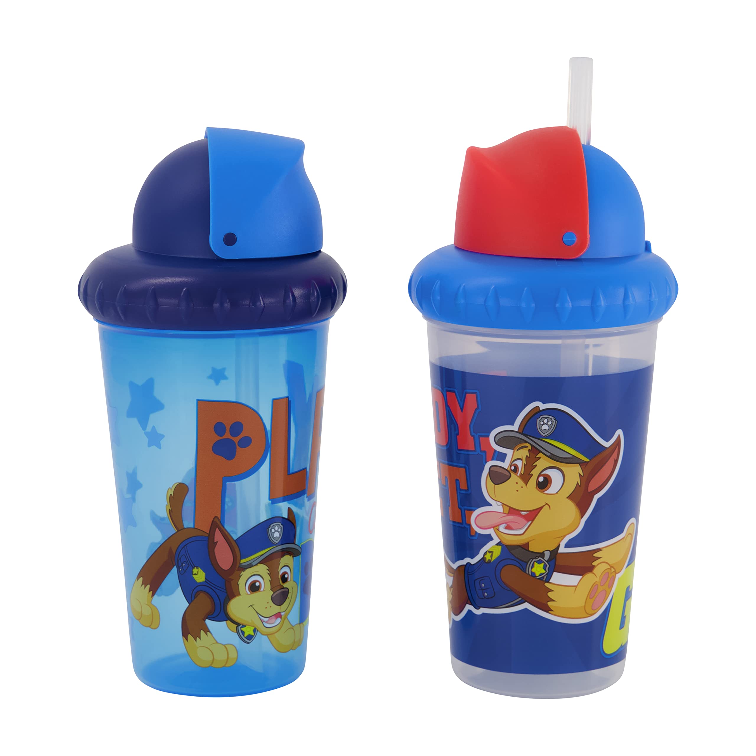 Toddler Sippy Cups for Boys, 10 Ounce Paw Patrol Sippy Cup Pack of Two  with Straw and Lid