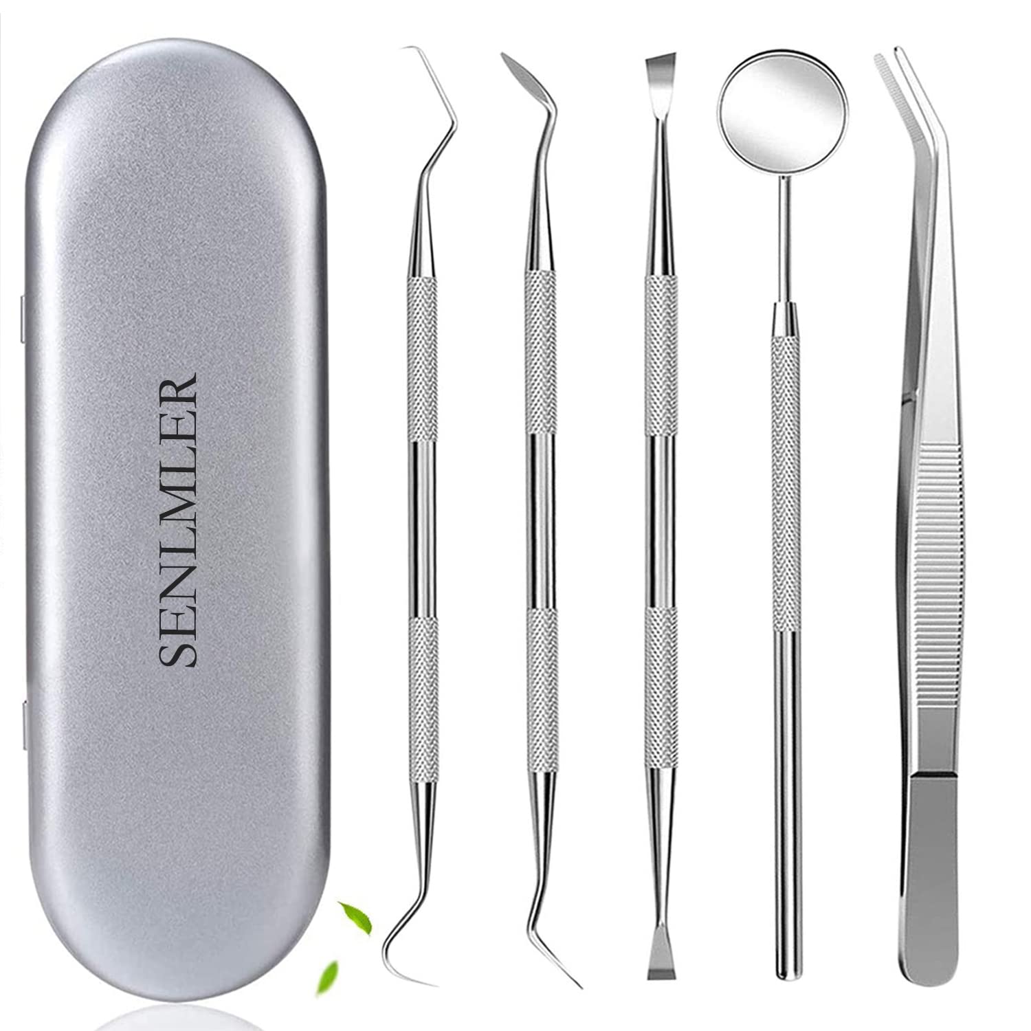 SENLMLER Professional Dental Pick Tools Kit, Teeth Cleaning Calculus  Remover Tool for Dentist, Personal Using, Pets Oral Care Set with Dental  Mirror