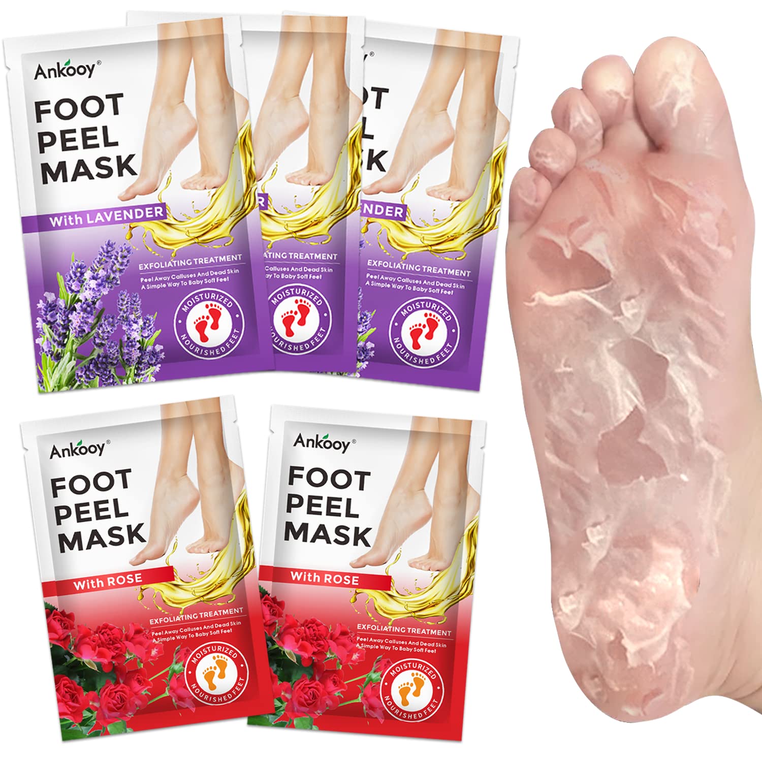 Foot Peel Mask - Exfoliator Peel Off Calluses Dead Skin Callus Remover