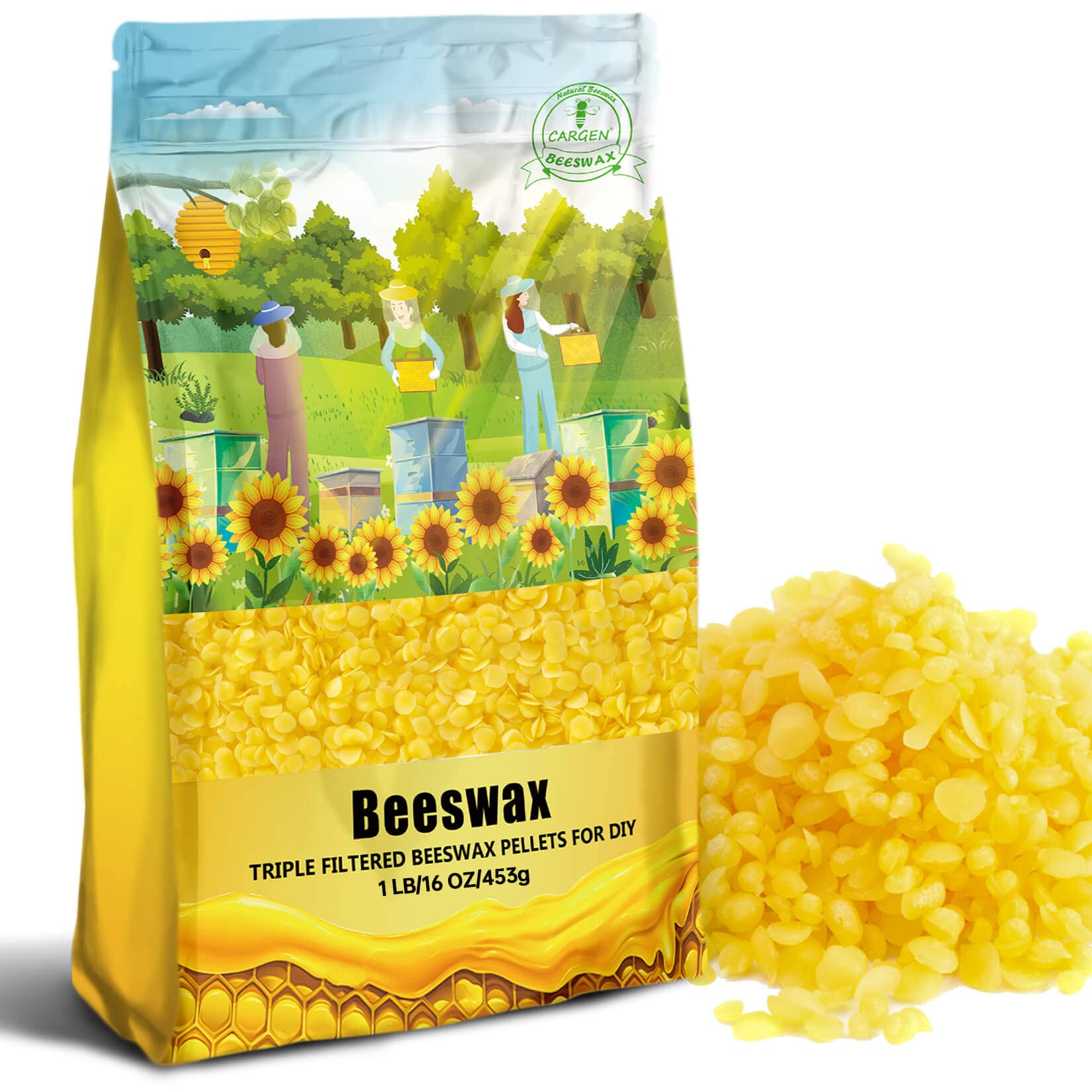 Pure Nature Organic Yellow Beeswax Pellets 3 Filtered Easy Melt Pastilles  for DIY Candles Skin Care Lip Balm No Chemicals - AliExpress