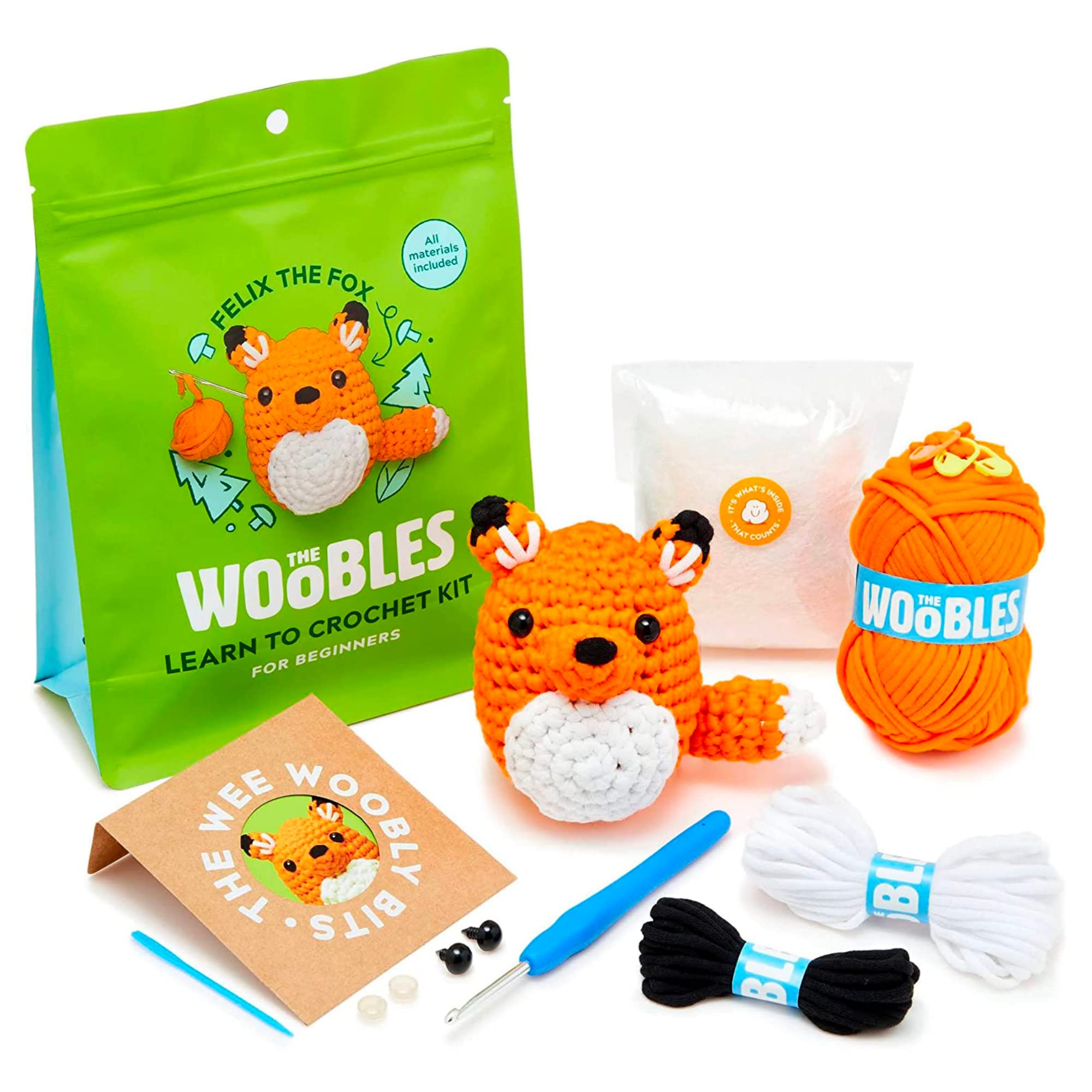 Wobbles Crochet Kit For Beginners Beginner Crochet Kit With Easy Peasy Yarn  Knitting Kit Woobles Crochet Kit DIY With Easy Peasy
