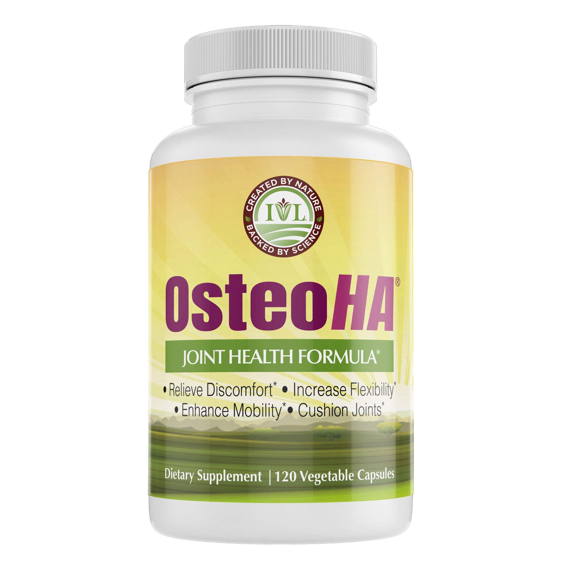 IVL OsteoHA Joint Health Formula with Hyaluronic Acid & Boswellia | 120 ...