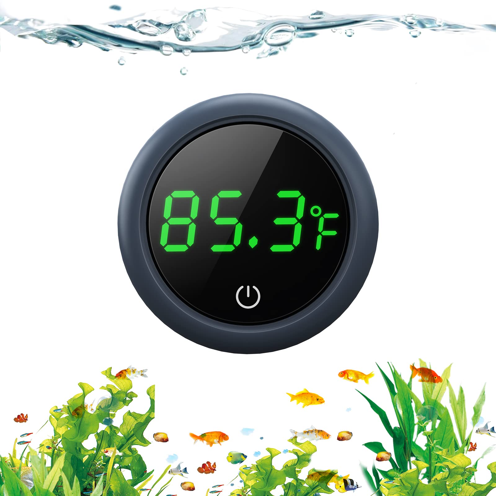 Aquarium Thermometer Digital, PAIZOO Fish Tank Thermometer Accurate LED  Display to 0.9F Tank Thermometer Aquarium Temperature Measurement Suitable  for Fish, Axolotl, Turtle or Aquatic