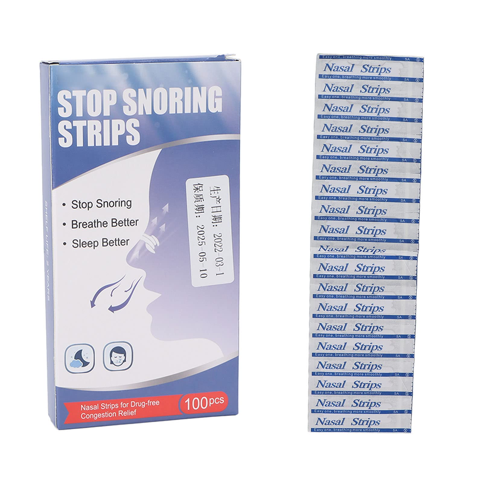 Nasal Strips, Anti-Snoring Tape, Snore Stopper Strips, To Reduce Mouth  Breathing And Improve Sleep at Rs 405/pack, Brookefield, New Delhi