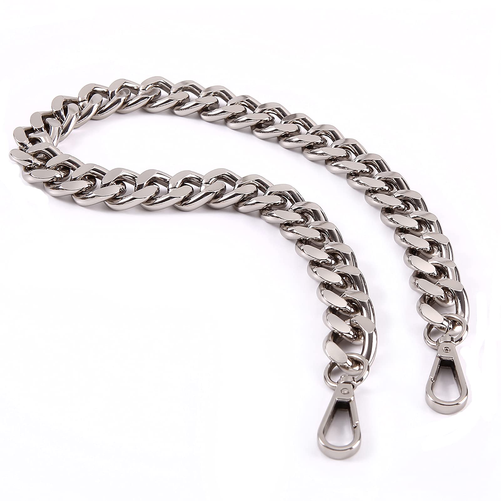 Premium Silver Chain Strap with Buckles for Women Purse Bag Strap  Replacement, Wide 7mm O Type Crossbody/Shoulder Bag Chain Strap - Length 49  inch : Amazon.in: Bags, Wallets and Luggage