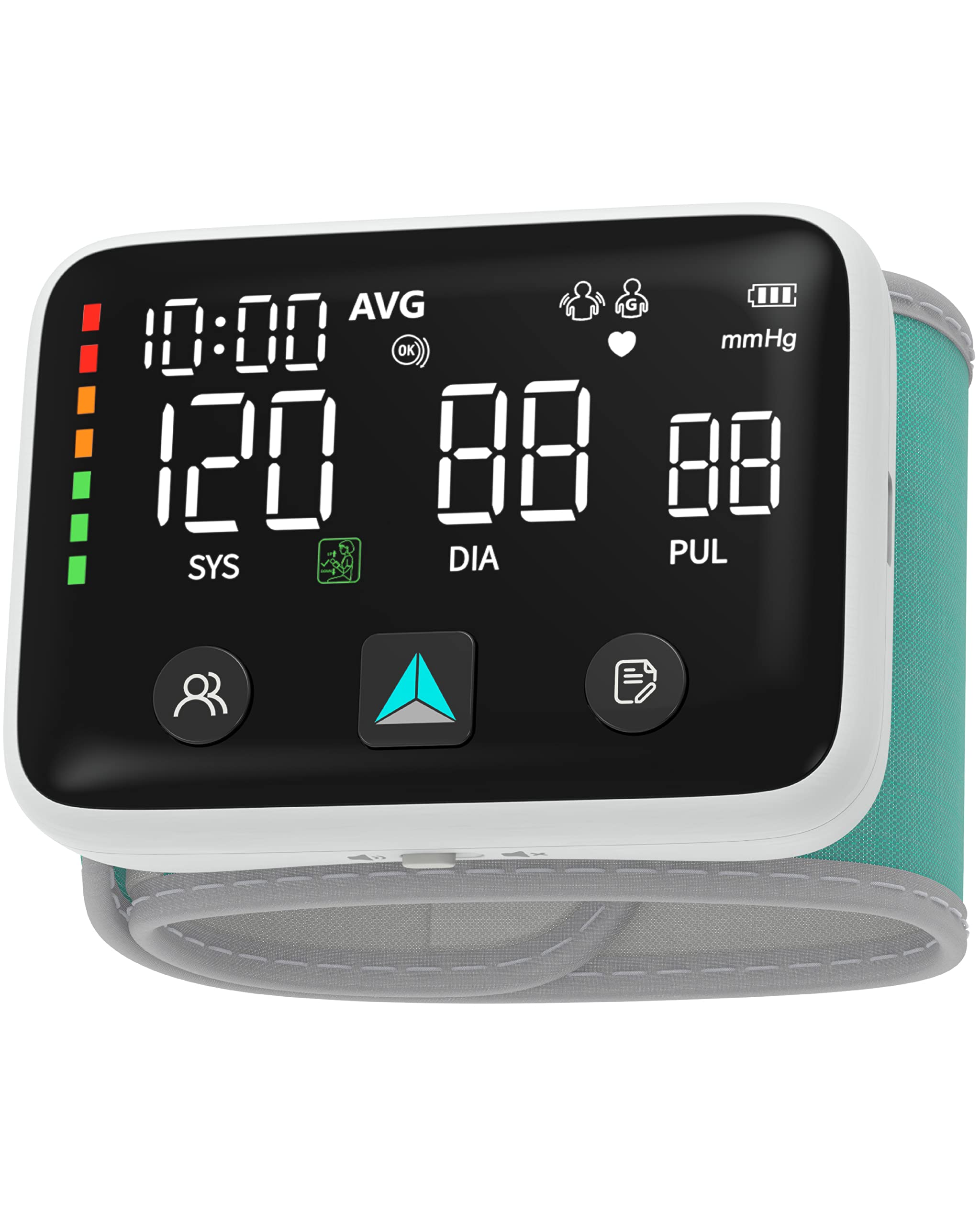 2023 Wrist Blood Pressure Monitor - Rechargeable Blood Pressure Machine Has  Large LED Display with Voice & Position Sensor - 240 Sets Memory Digital  Automatic Blood Pressure Wrist Cuff Black