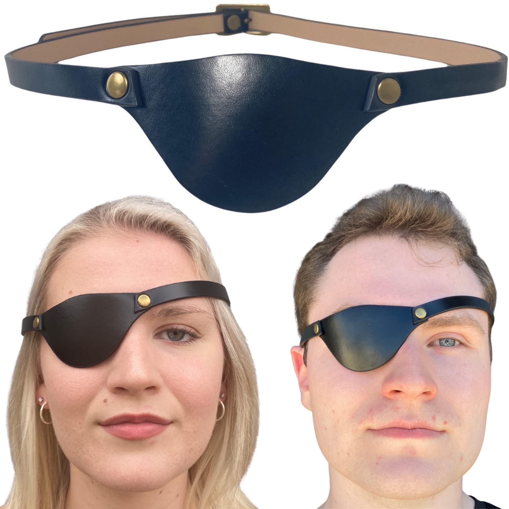 Andean Leather - Leather Eye Patch, Eye Patches for Adults,  Pirate Eye Patch, Medical Eye Patch for Right and Left Eye : Andean  Leather: Health & Household