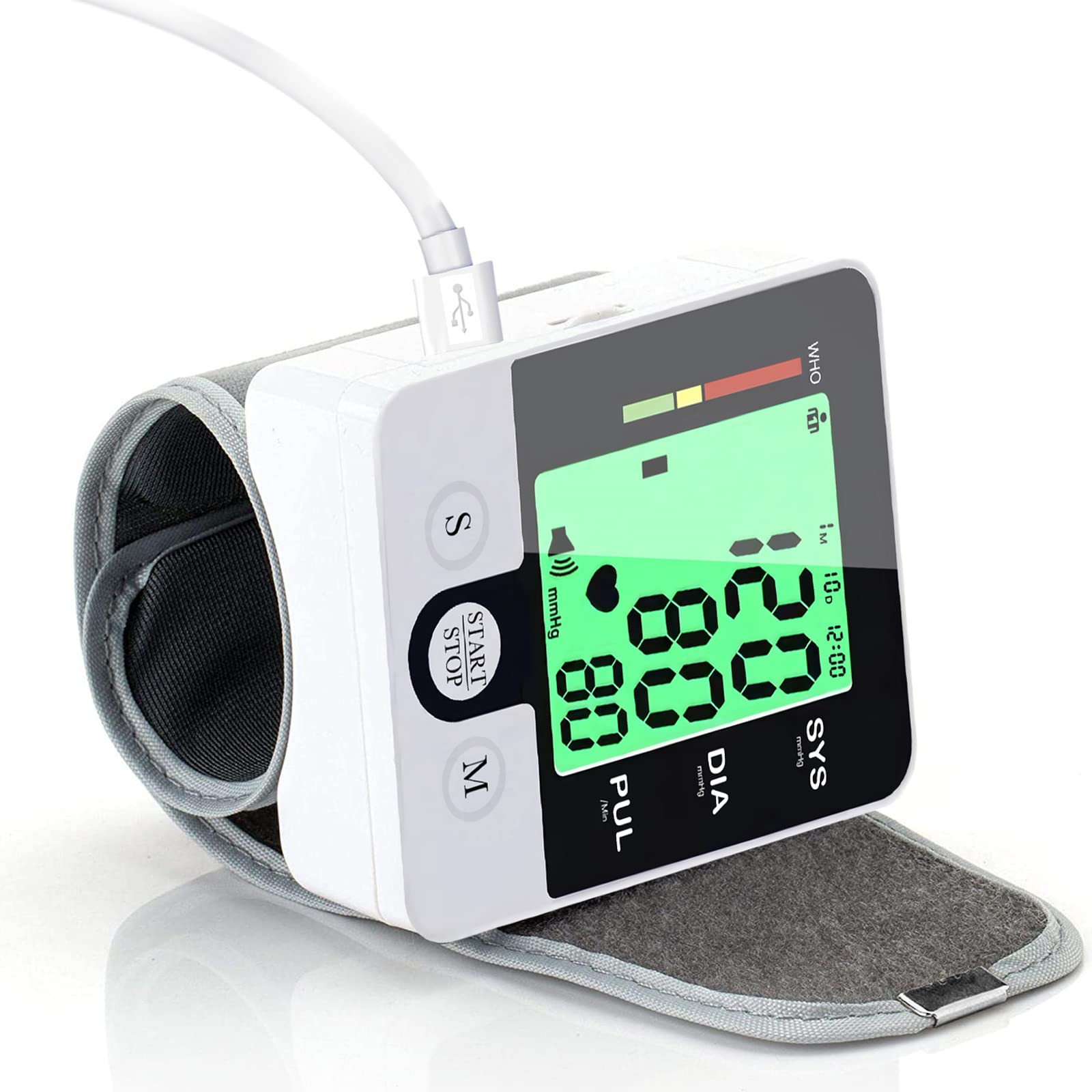 Portables Blood Pressure Monitor With Voice, Wrist Blood Pressure