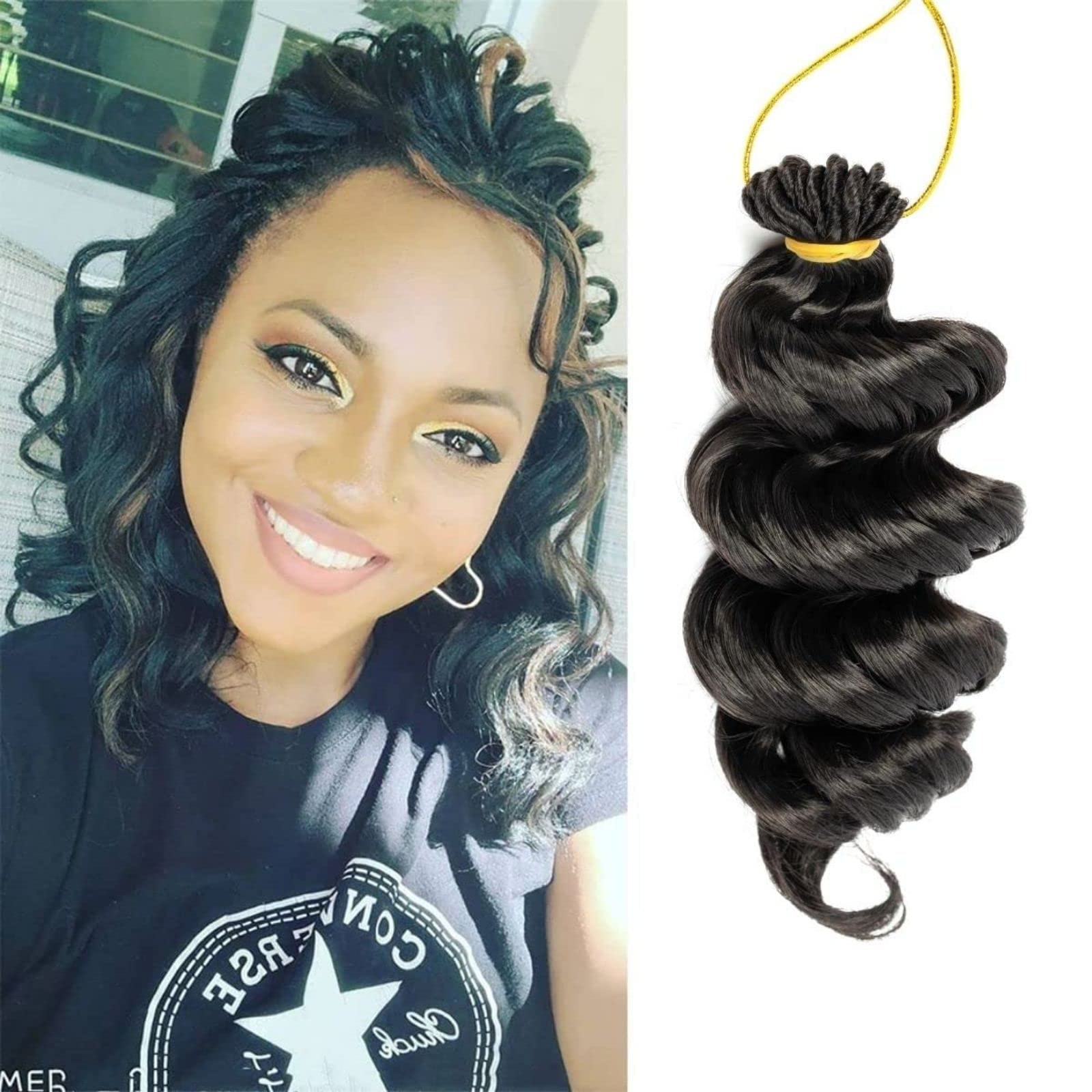 Ocean Wave Crochet Hair - 14 Inch 6 Packs Deep Wave Crochet Hair