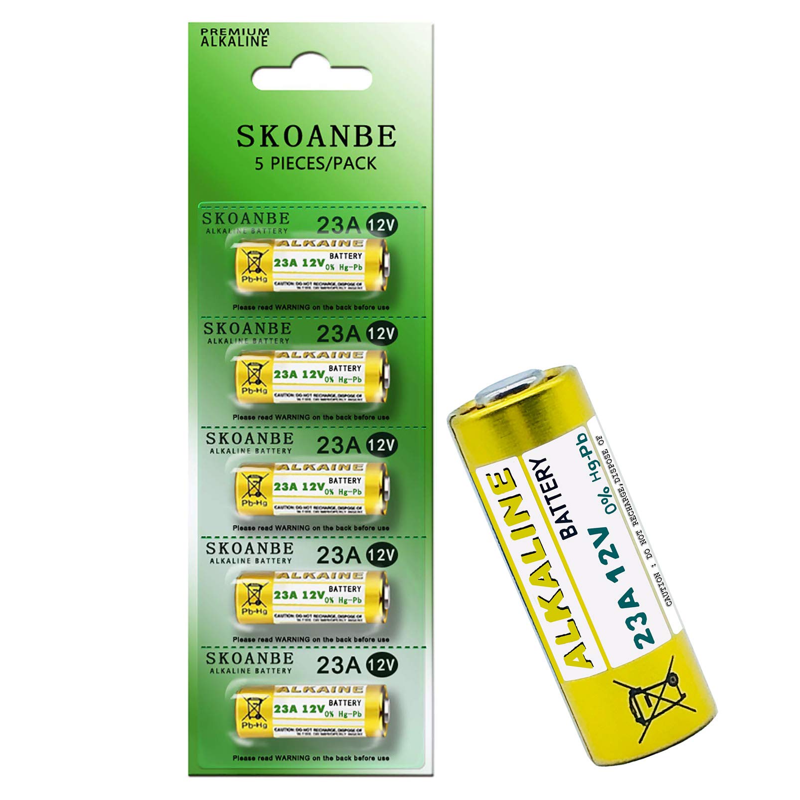 10 Count A23 a23g 12v Alkaline Battery for Remote Control