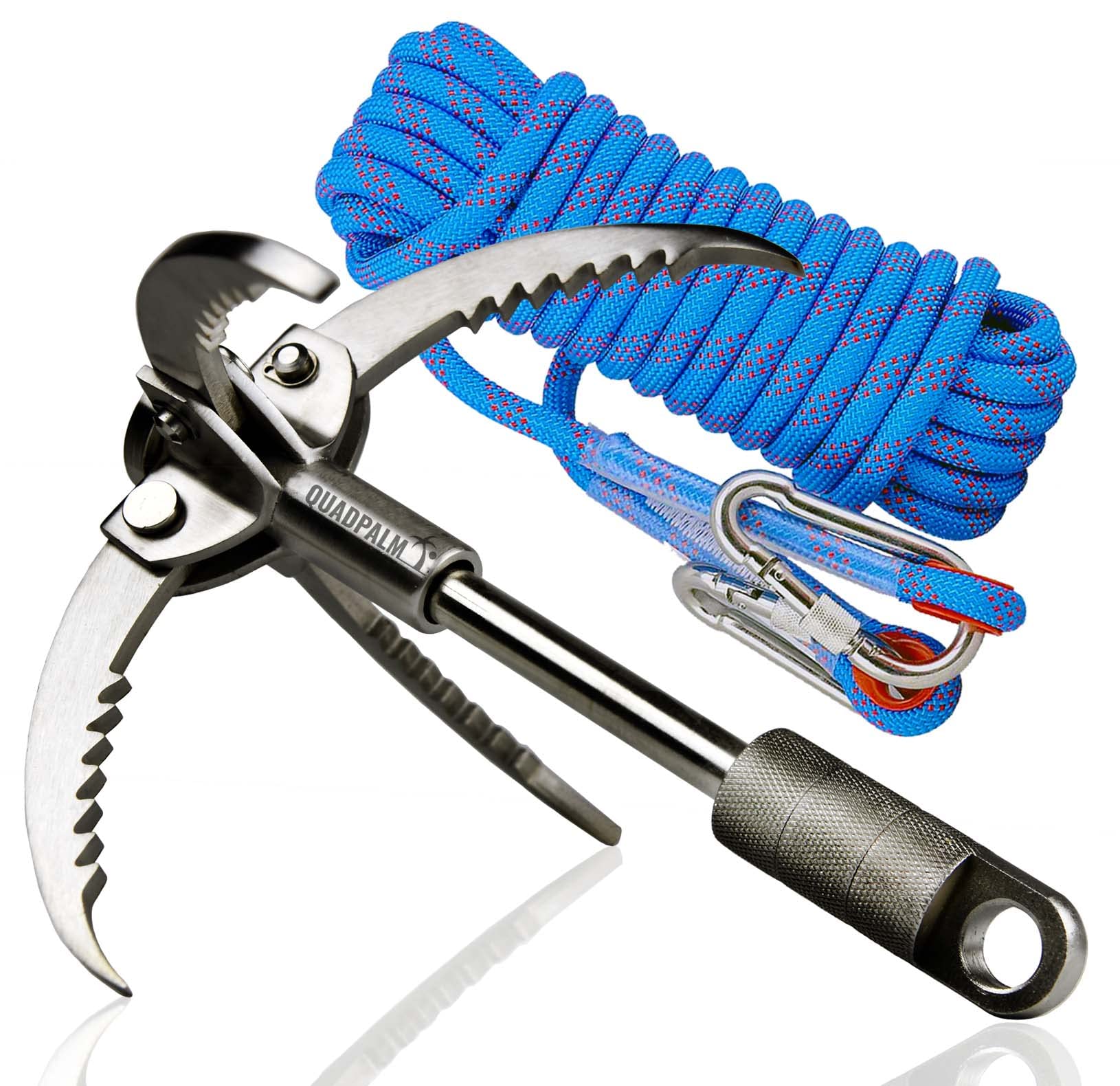 Folding Anchor With Grappling Hook And Rope Survival Tool For