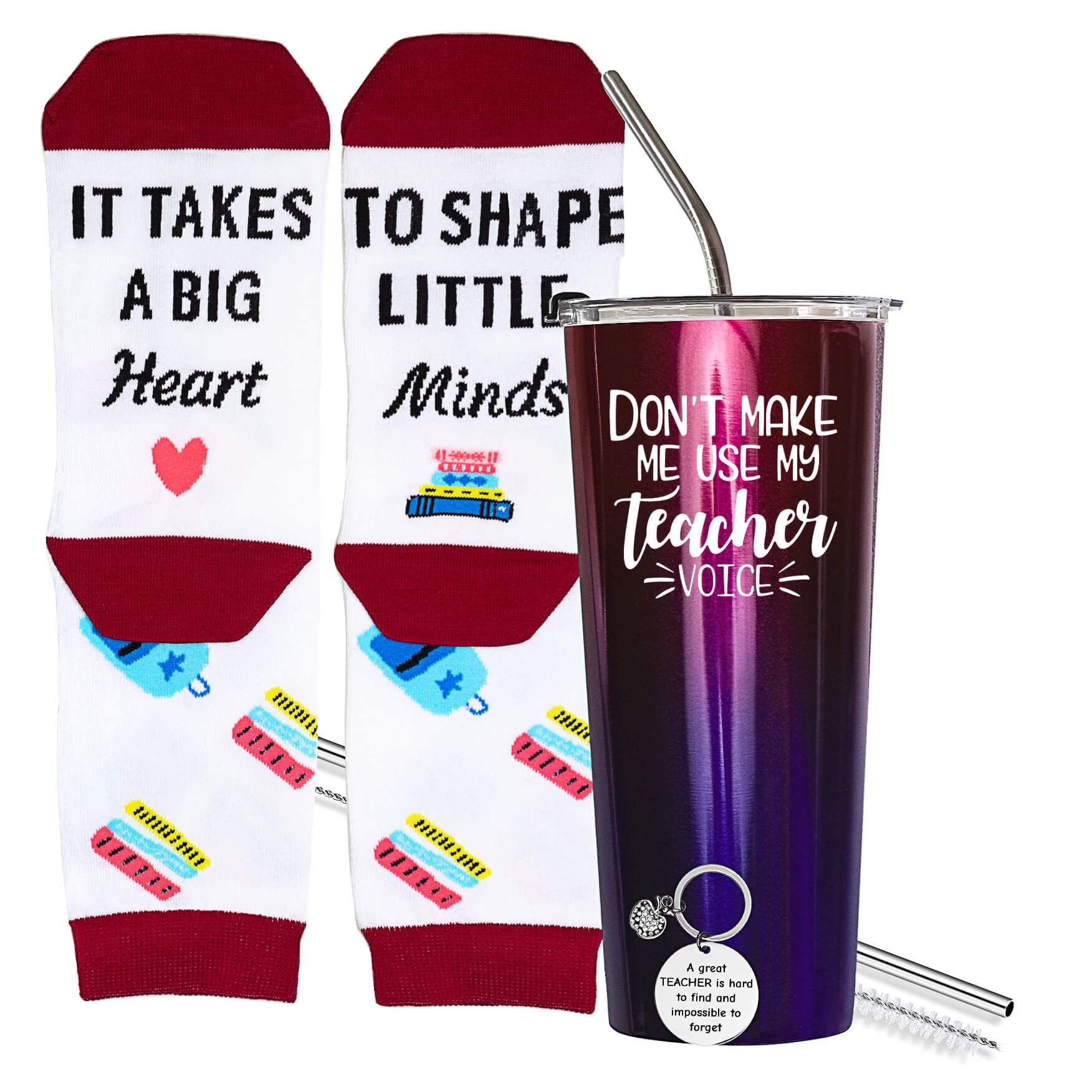 Teacher Cups With Straws 